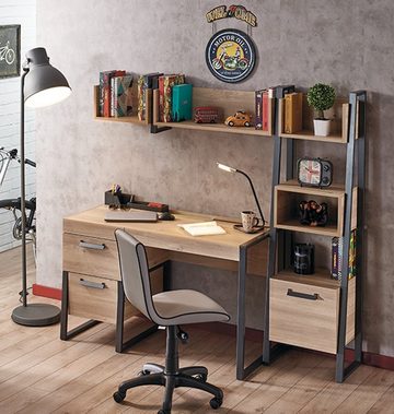 Möbel-Lux Schreibtisch Almila Irony, mit USB und Schubladen