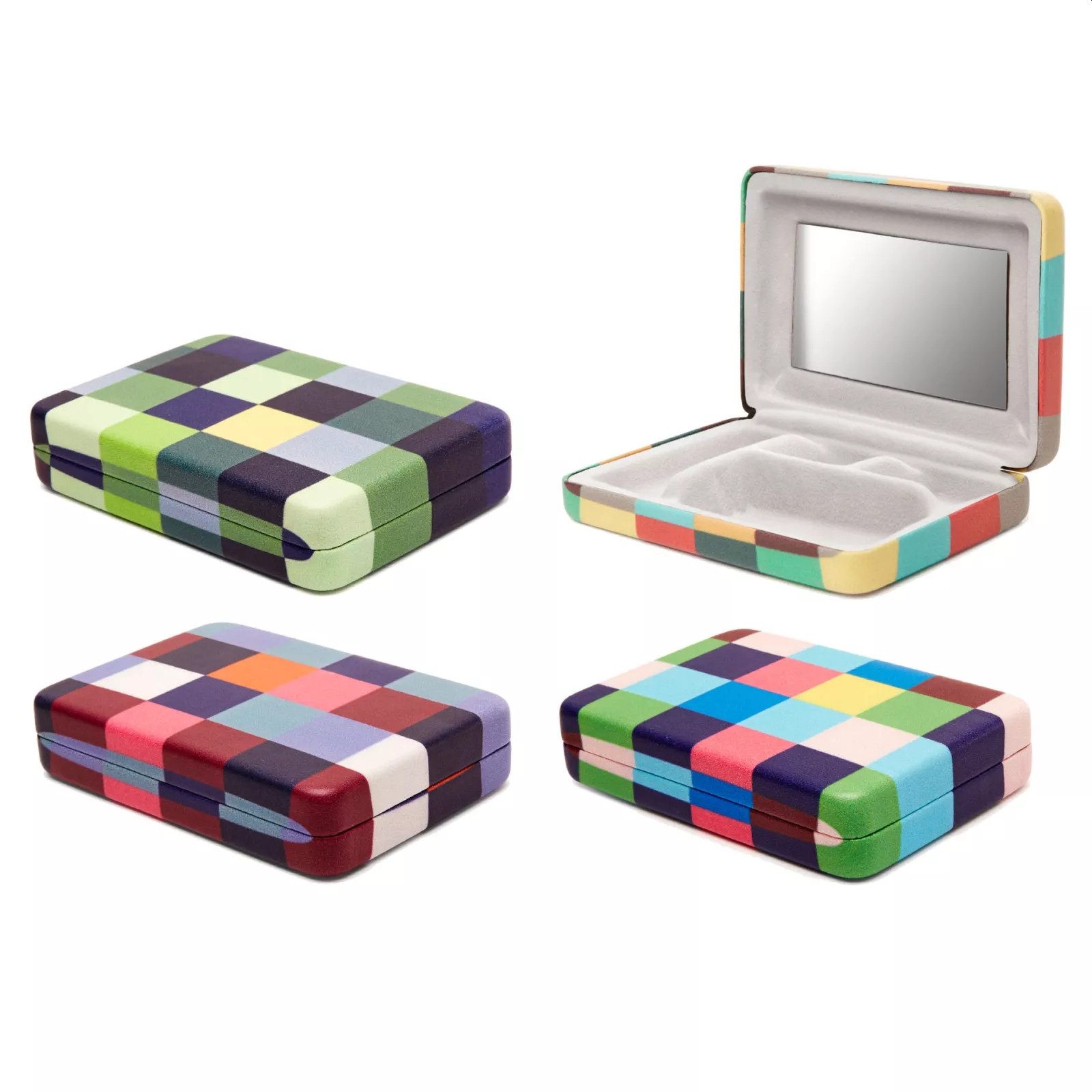 WestCraft Schmucketui tragbares kleines Schmuckkästchen Etui, Reise Schmuckaufbewahrung, Schmuckschatulle Reise Mini Jewelry Box für Ringe, Ohrringe, Halskette – Bild 3 von 5