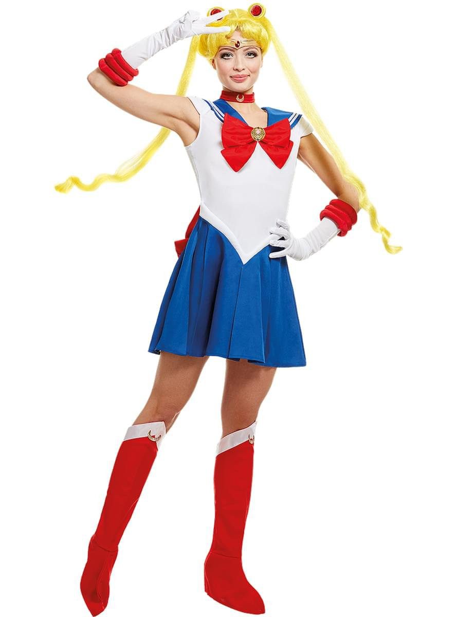 Funidelia Kostüm Sailor Moon Kostüm, Die berühmte Anime-Heldin mit den magischen Kräften