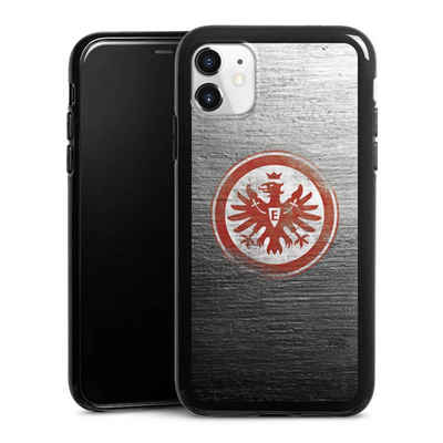 DeinDesign Handyhülle Eintracht Frankfurt SGE Logo Eintracht Logo Scratched, Apple iPhone 11 Silikon Hülle Bumper Case Handy Schutzhülle