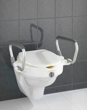 WENKO WC-Sitz Secura, SItzerhöhung mit Stützgriffen