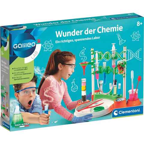 Clementoni® Experimentierkasten Galileo, Wunder der Chemie, Made in Europe