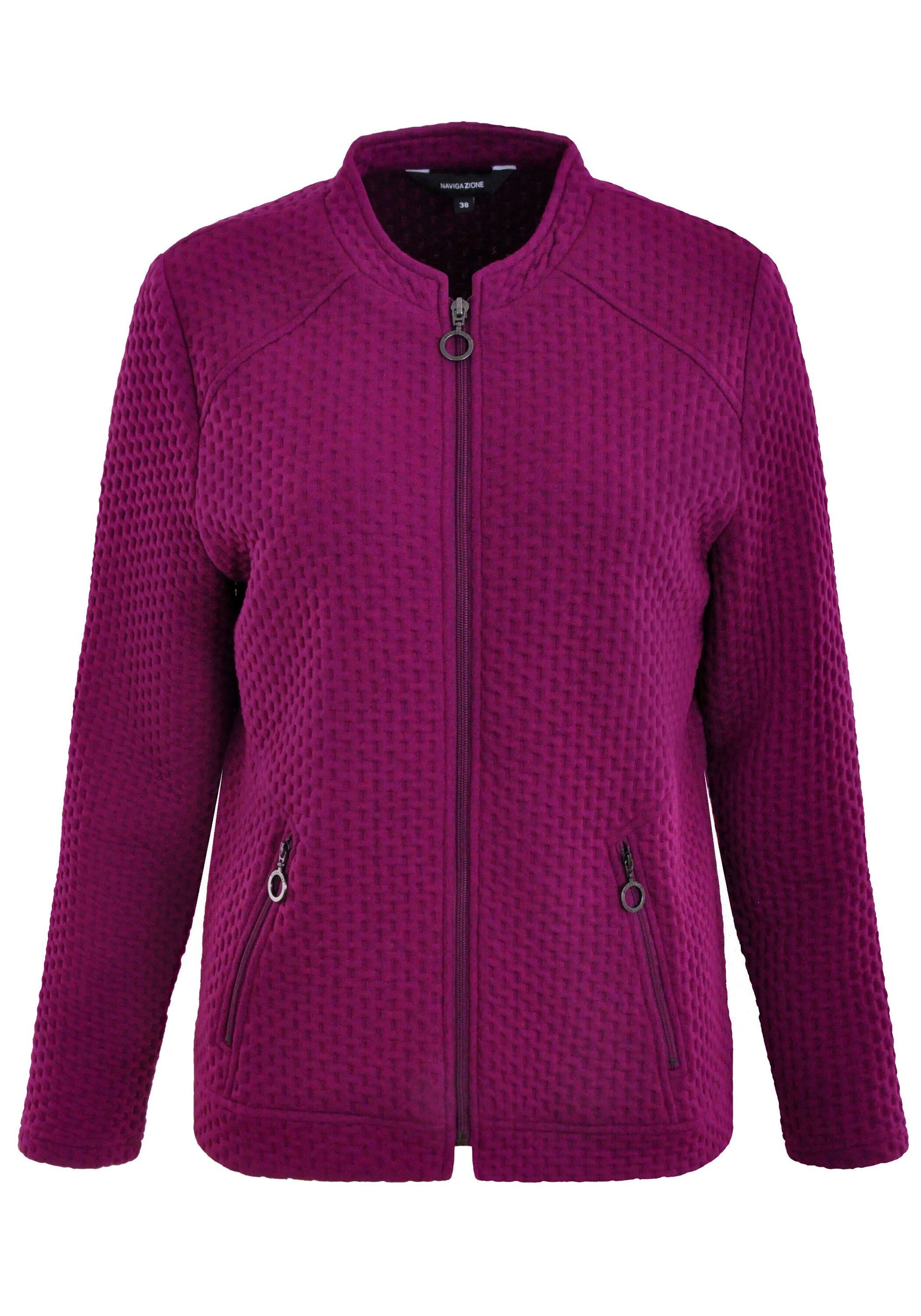 NAVIGAZIONE Sweatjacke mit Struktur günstig online kaufen