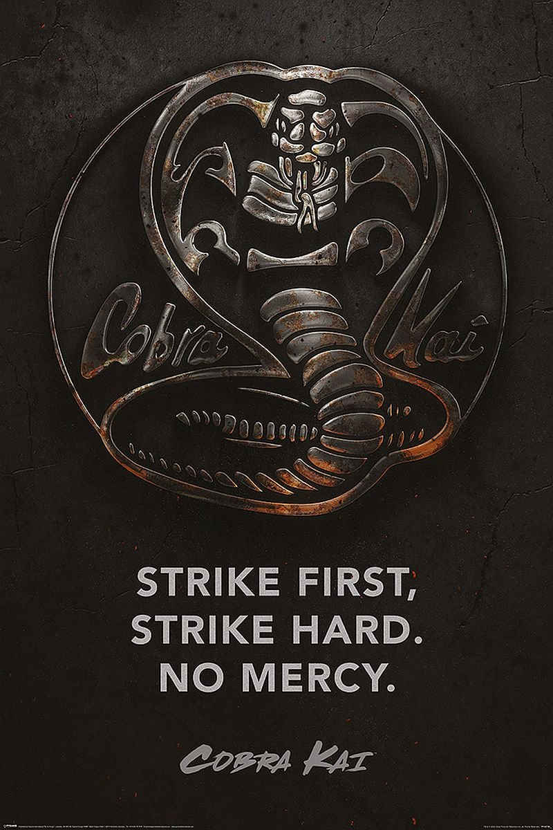 PYRAMID Poster Cobra Kai Poster Karate Kid Strike First, Strike Hard.. 61 x 91,5 cm