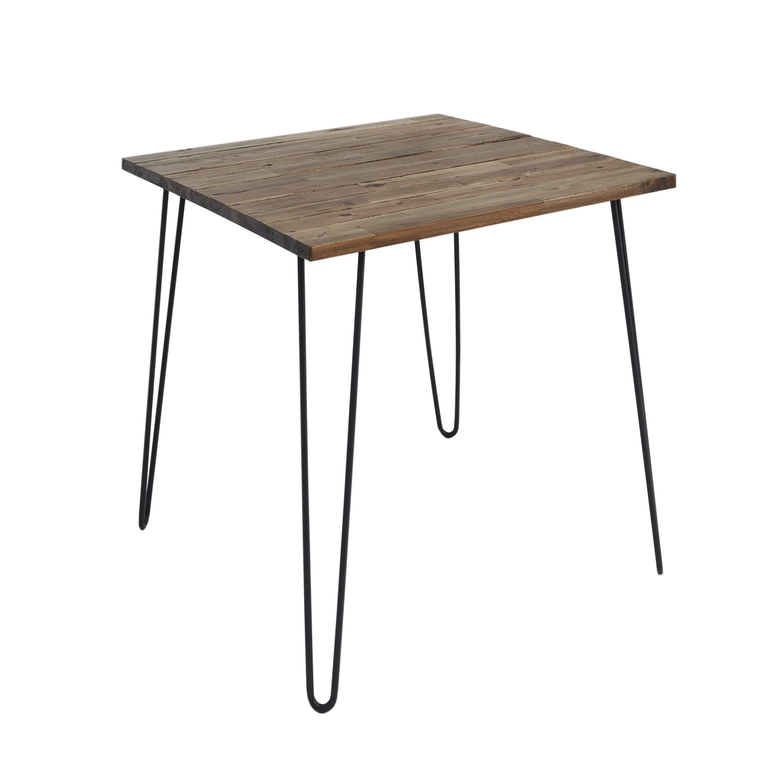 riess-ambiente Esstisch SCORPION 70cm Akazie braun – Hairpin Legs, Retro De günstig online kaufen