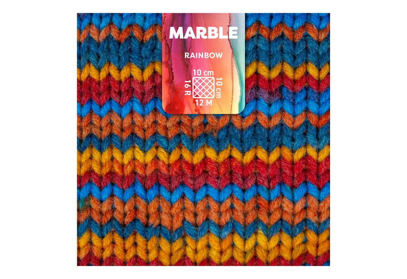 Thumbnail - myboshi Marble, Multicolor, mit Label Häkelwolle, 55 m (8-St., Marble Wolle mit Label Original Multicolor), Farbverlauf