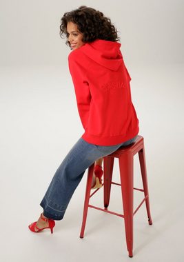 Aniston CASUAL Sweatshirt mit dekorativ besticktem Rücken - NEUE KOLLEKTION