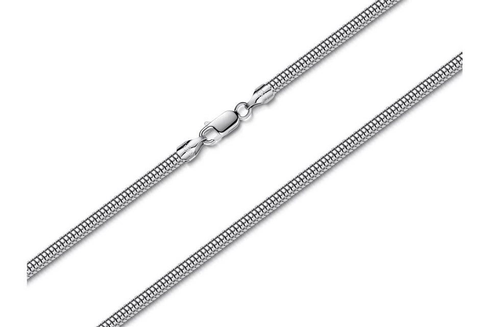 Silberkettenstore Silberkette Schlangenkette 4mm - 925 Silber, Länge  wählbar von 40-100cm