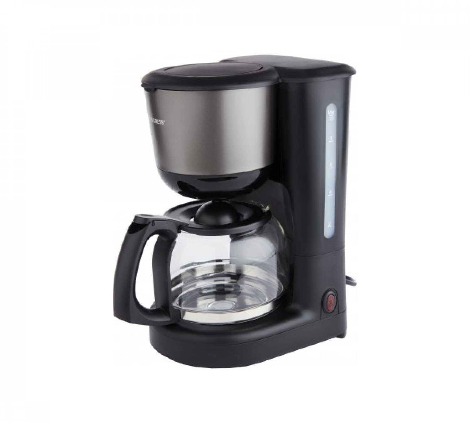 Progress Filterkaffeemaschine PROGRESS Filter 10 Schwarz L 1080 Tassen W Kaffe-Maschine 1,25 Kaffeekocher