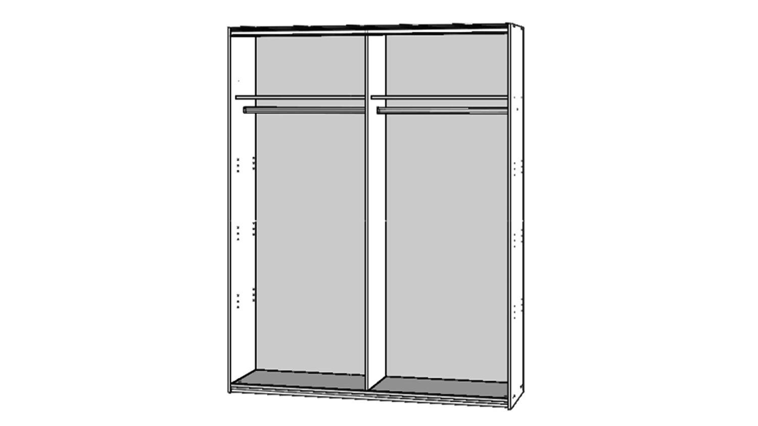 Forte Мебель Jugendzimmer-Set Jugendzimmer Set Rondino in Sandeiche und weiß Hochglanz, (3-tlg)