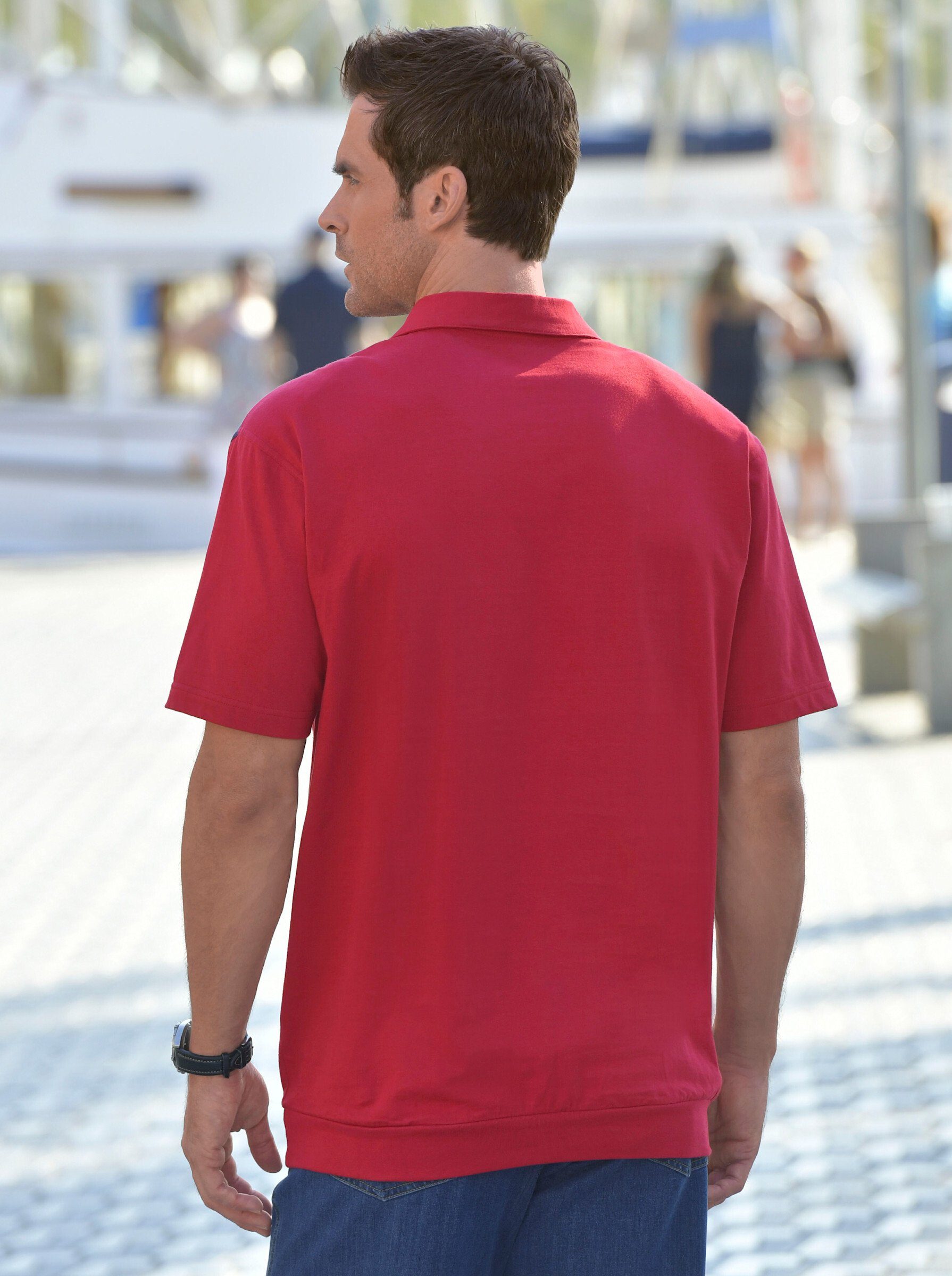 Sieh an! T-Shirt Poloshirt Kurzarm