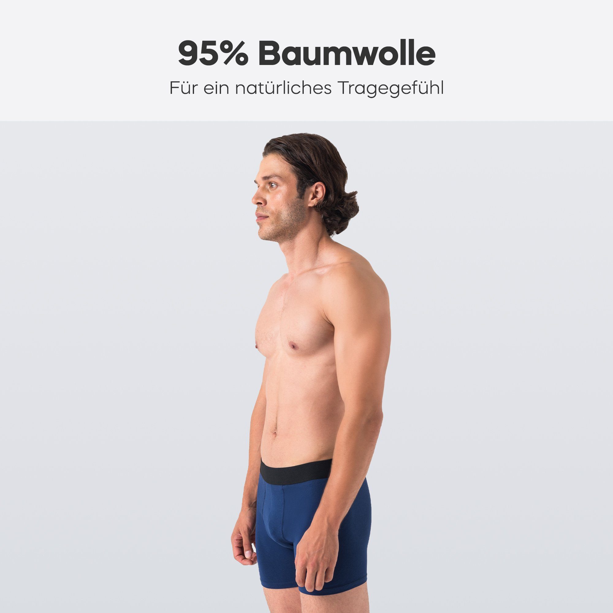 Barrio 13 Retro Pants Herren Retro Pants Unterhosen aus Baumwolle (Packung, Set, Spar-Pack, 5-St., 5er-Pack) mit Komfortbund, ohne Logo