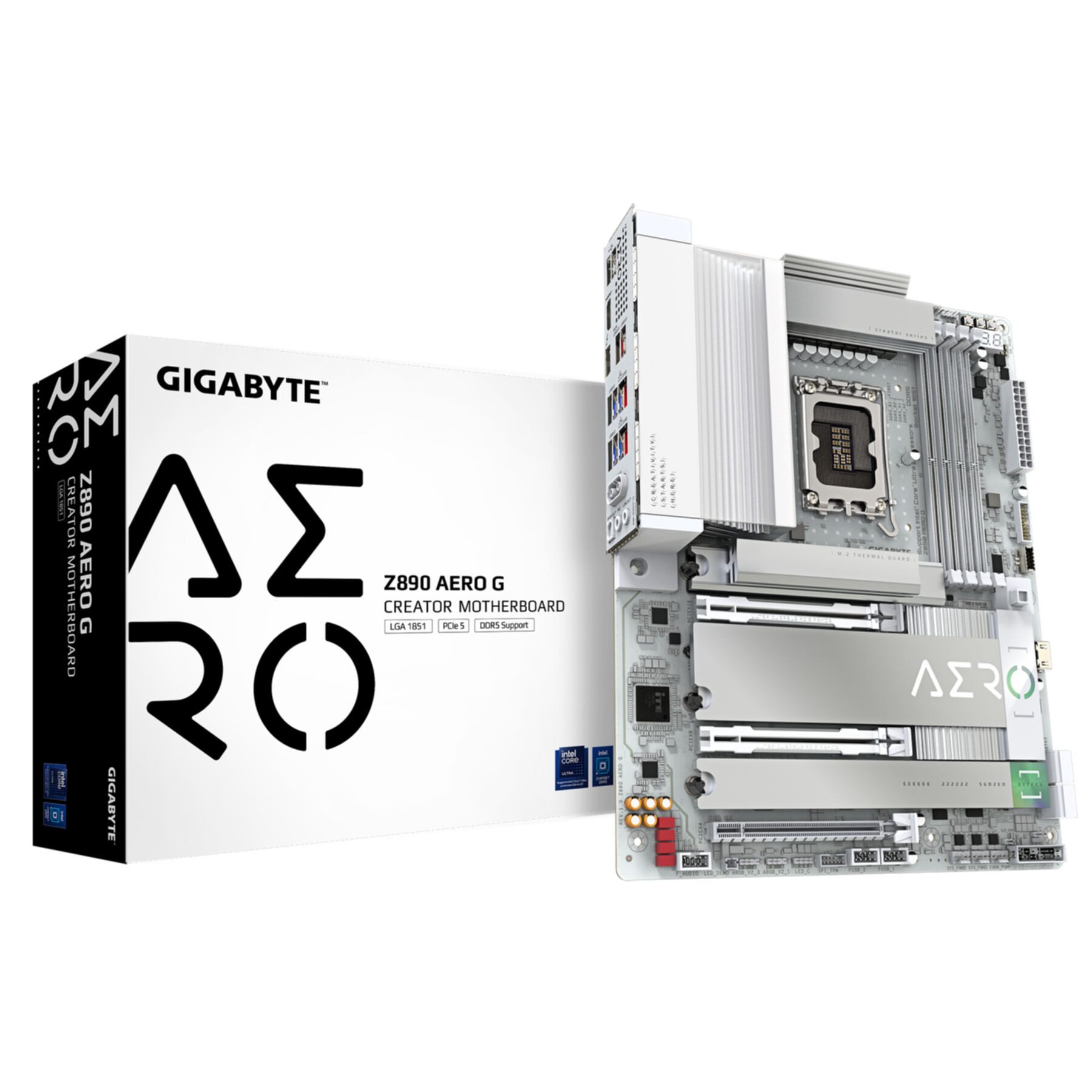 Gigabyte Z890 AERO G Mainboard - Unterstützt Intel Core Ultra Mainboard