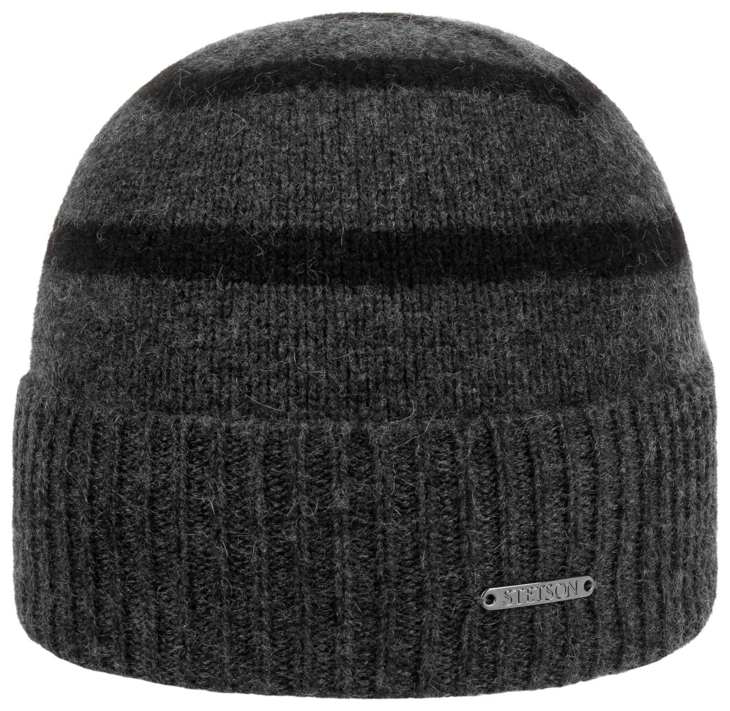 Stetson Strickmütze Beanie Stripes aus 100% Kaschmir