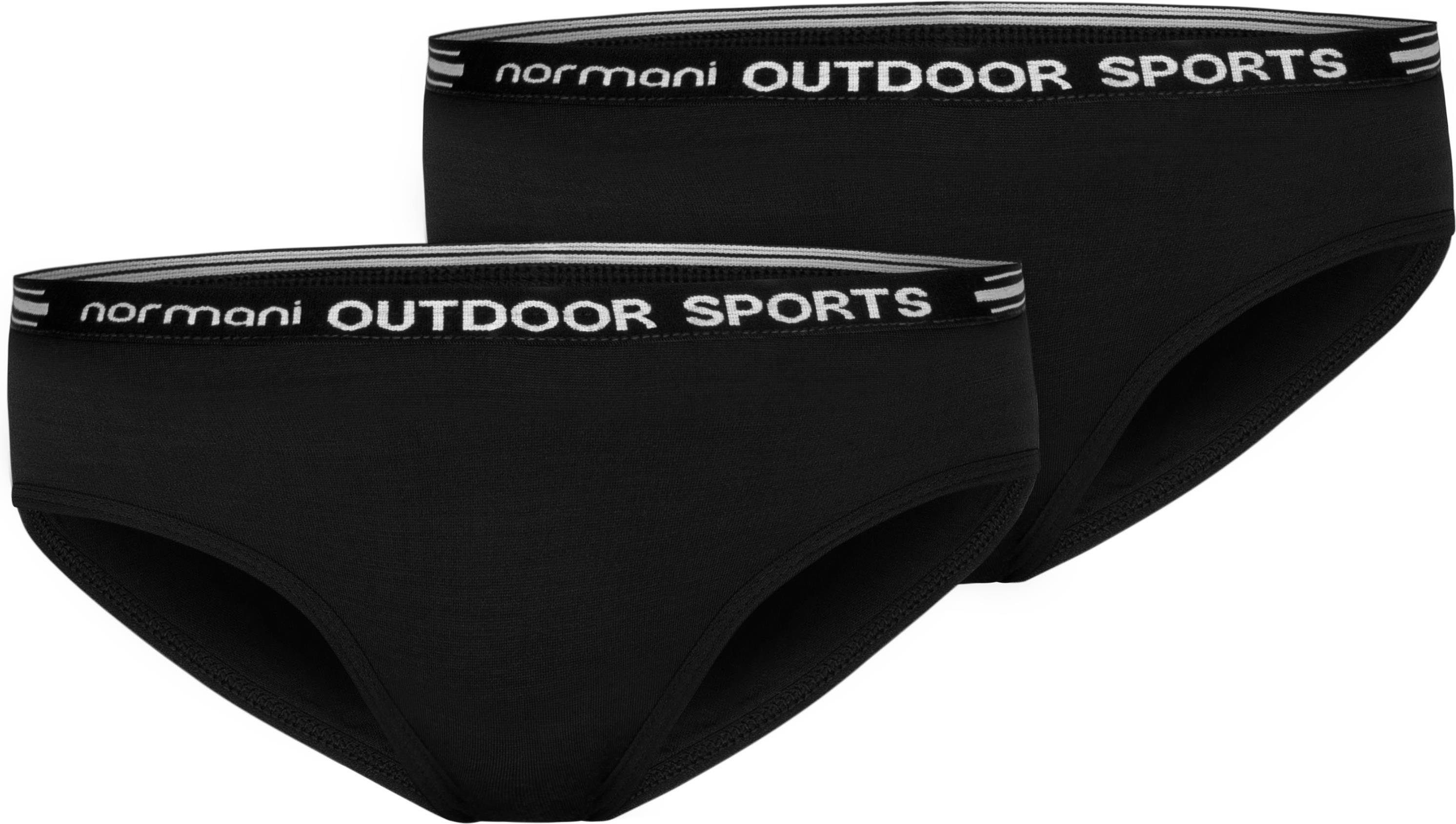 normani Slip 2er Pack Damen Merino Slip Albury Unterhose Merinounterwäsche Hipkini Schlüpfer - 100% Bio-Merinowolle