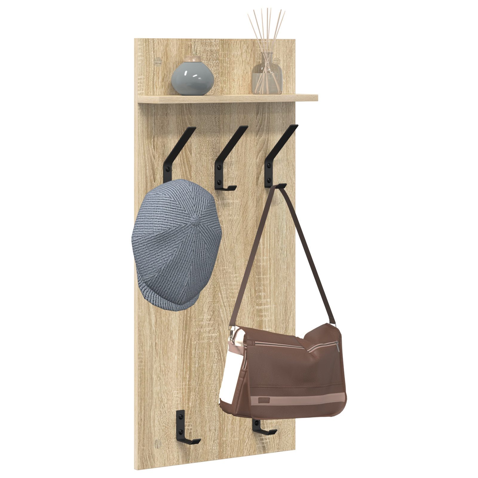 vidaXL Regal Wandmontierter Kleiderständer Sonoma Eiche günstig online kaufen