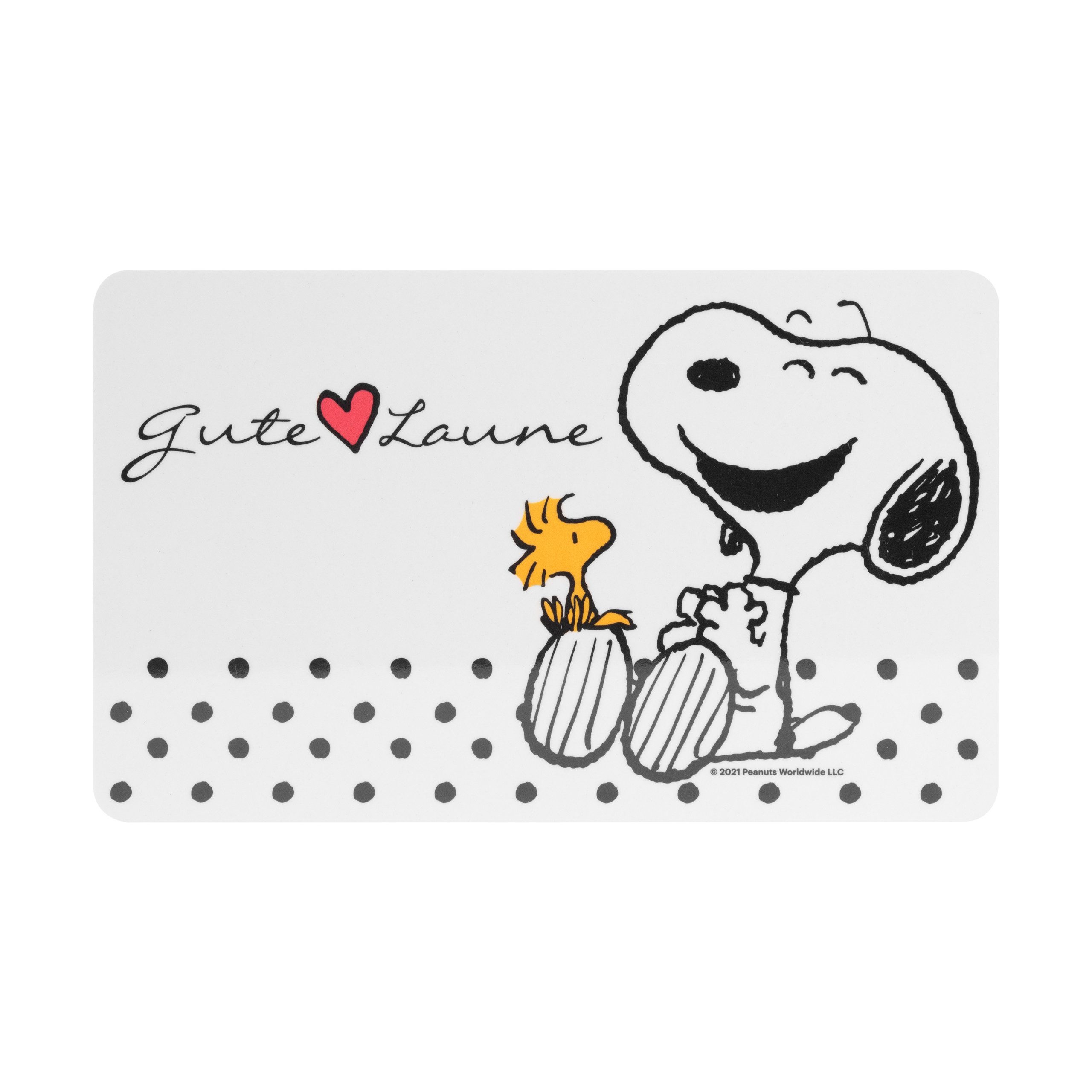 United Labels® Frühstücksbrett The Peanuts Brettchen Snoopy - Gute Laune - aus Resopal, Resopal