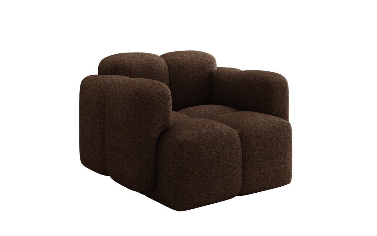 Luxusbetten24 Sessel Designer Sofa-Sessel Celly, in Bouclé