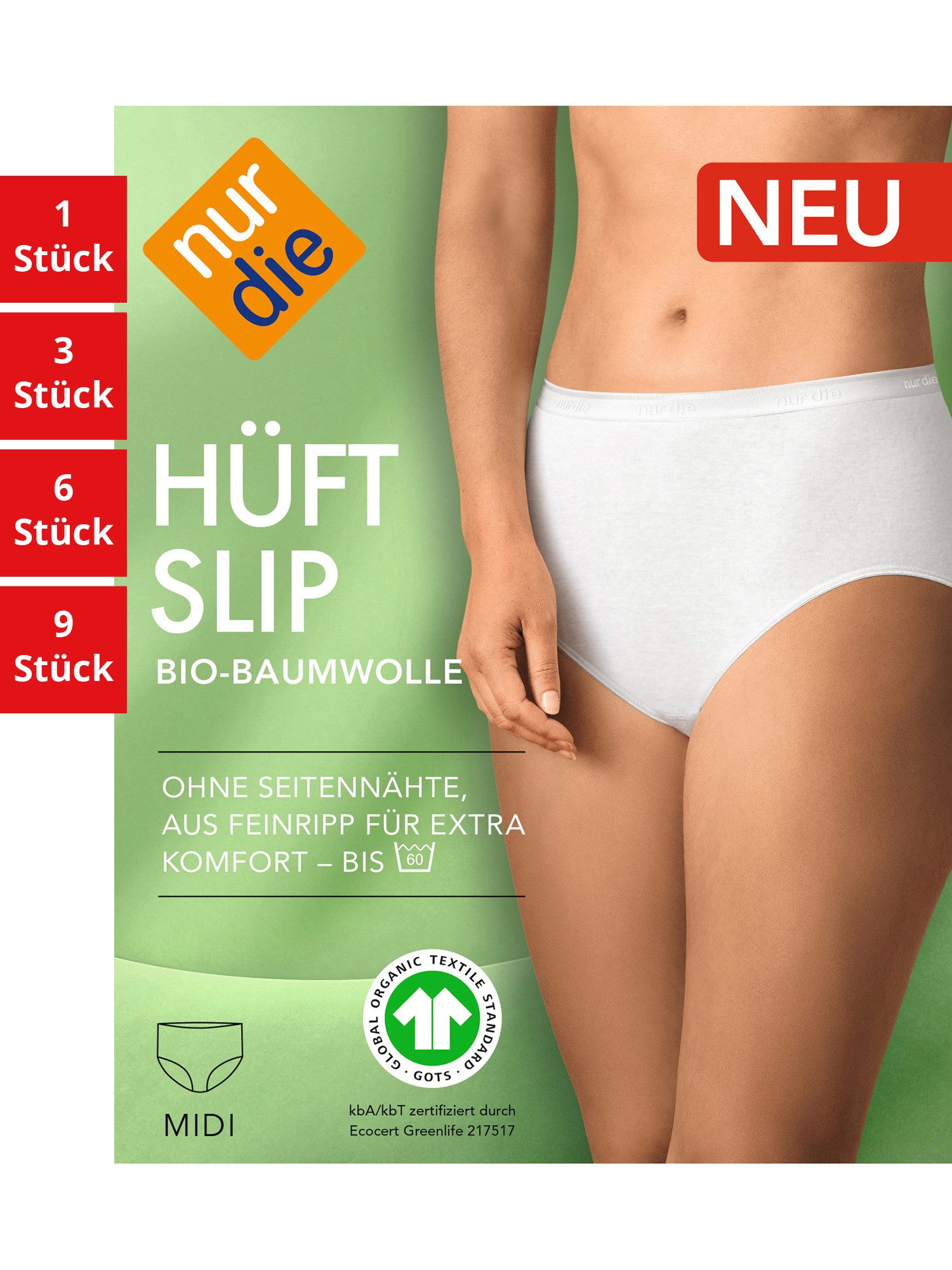 Hüftslip GOTS BioBaumwolle Damen