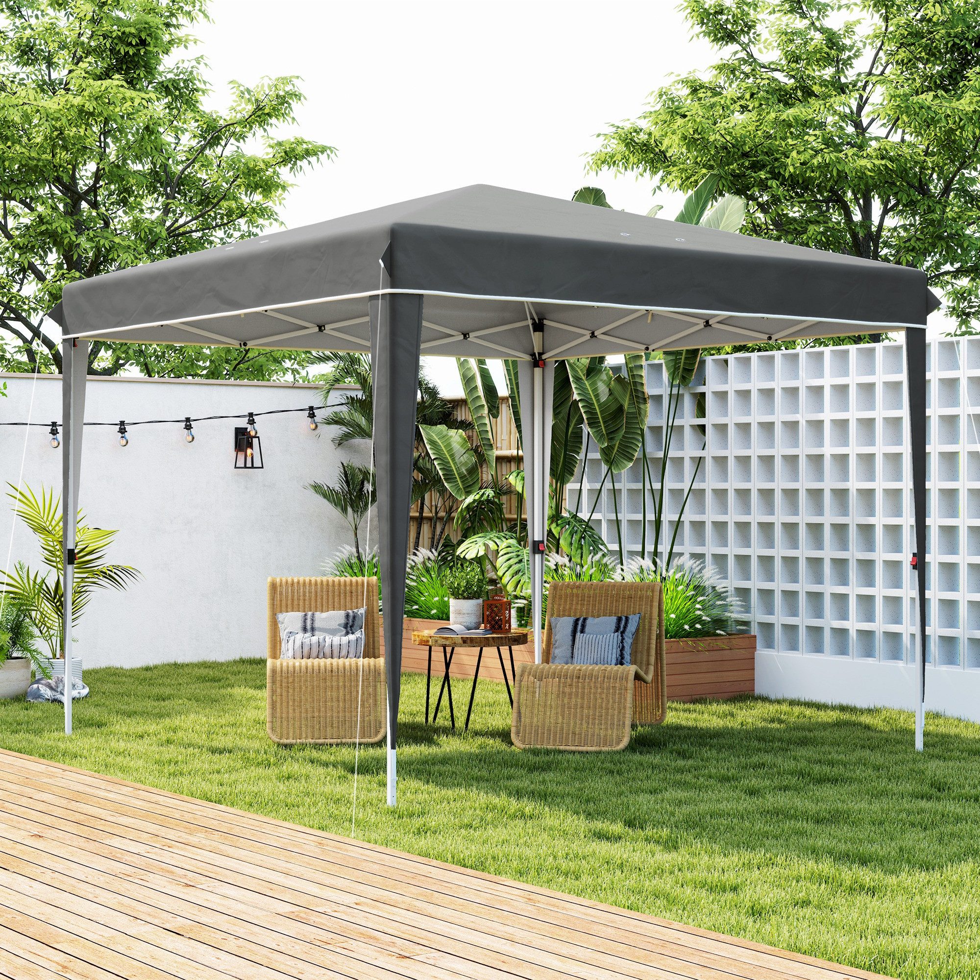 Outsunny Faltpavillon 3x3m, wasserabweisend stabil winterfest, günstig online kaufen