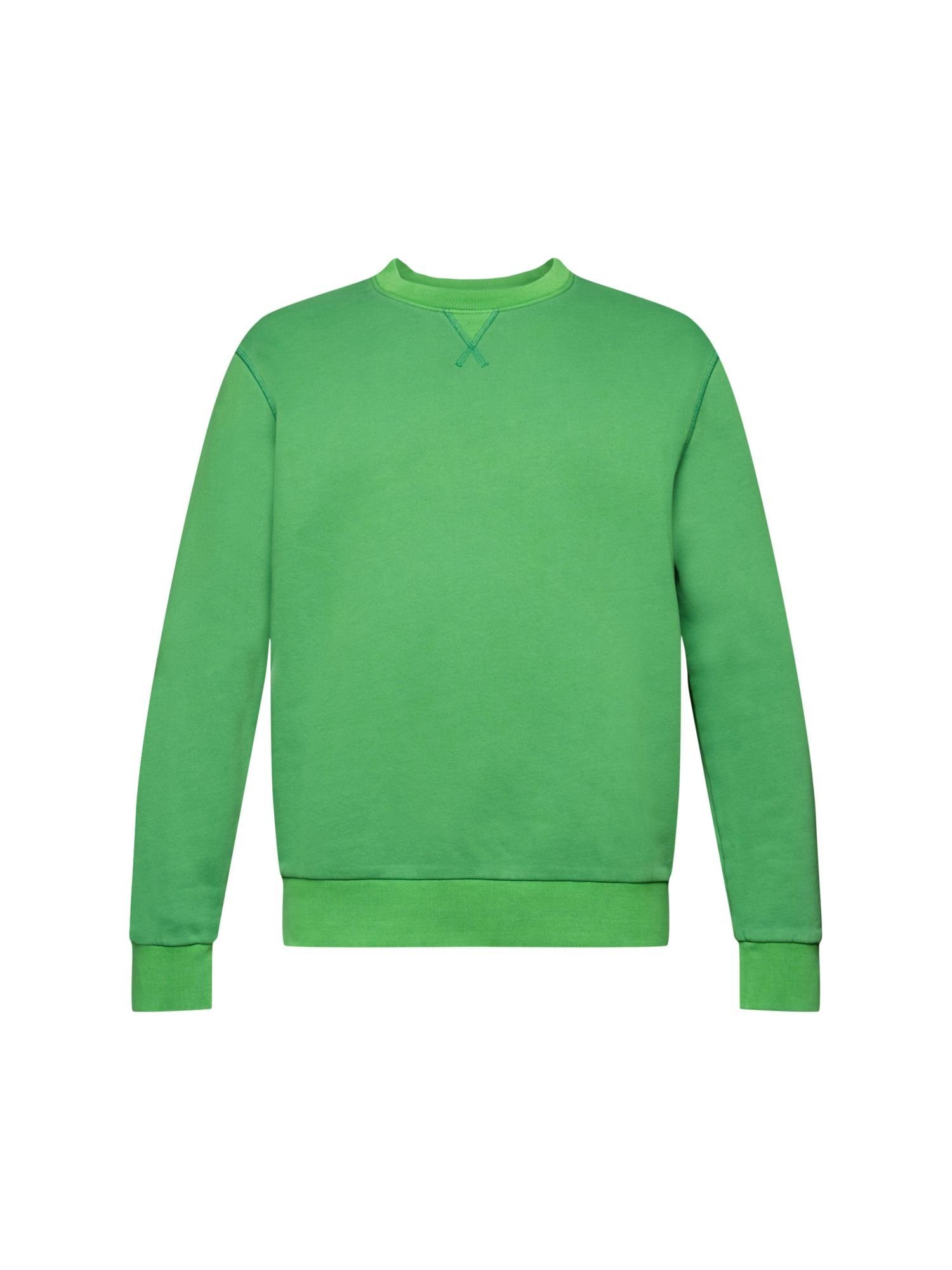 Esprit Sweatshirt Unifarbenes Sweatshirt im Regular Fit (1-tlg) GREEN
