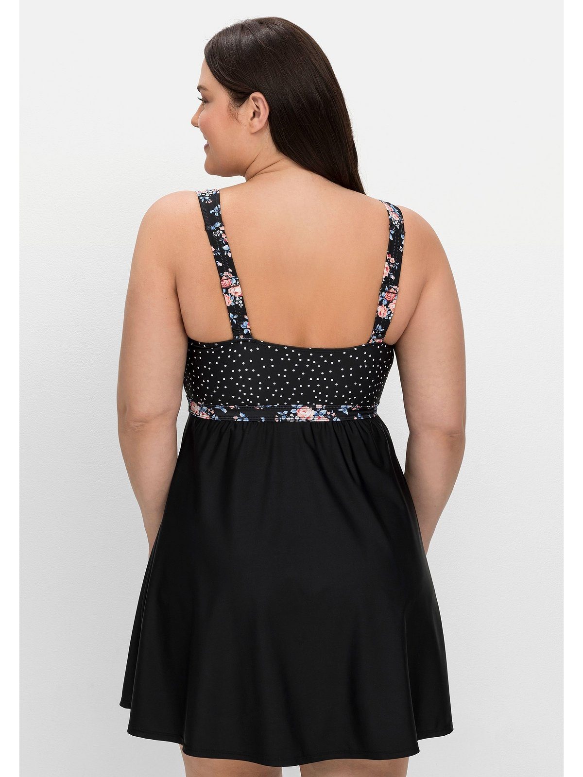 Sheego Tankini-Top Große Größen, in ausgestellter Longform