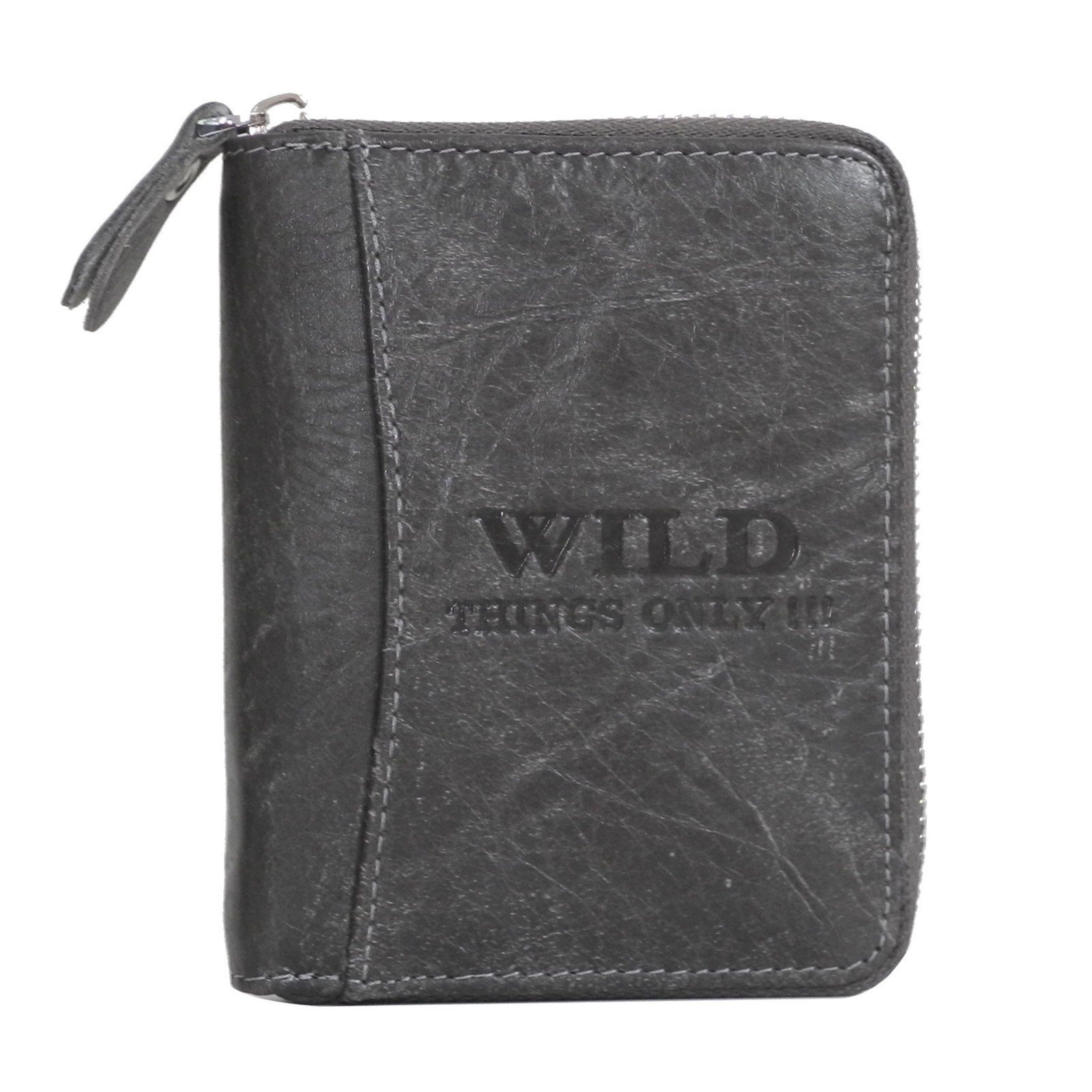 Wild Things Only !!! Geldbörse Wild Things Only - Leder Herren Geldbörse Portemonnaie Geldbeutel Grau | Geldbörsen