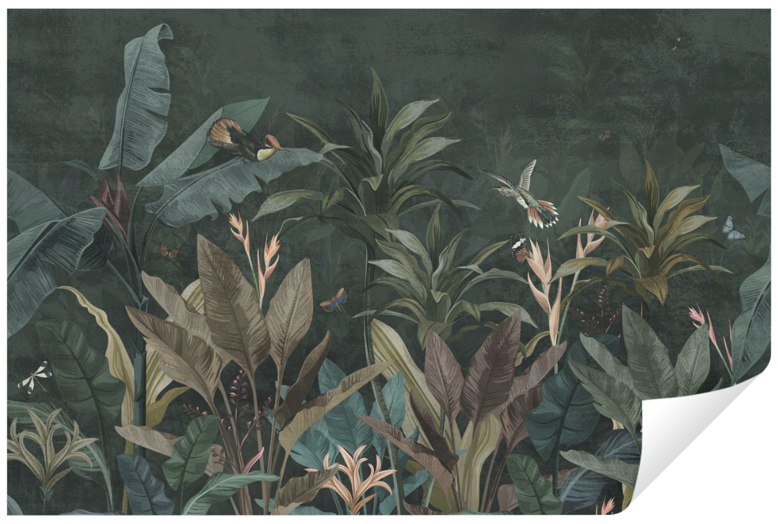 Wallarena Fototapete Blätter Pflanzen Vlies Tapete Wohnzimmer Schlafzimmer günstig online kaufen