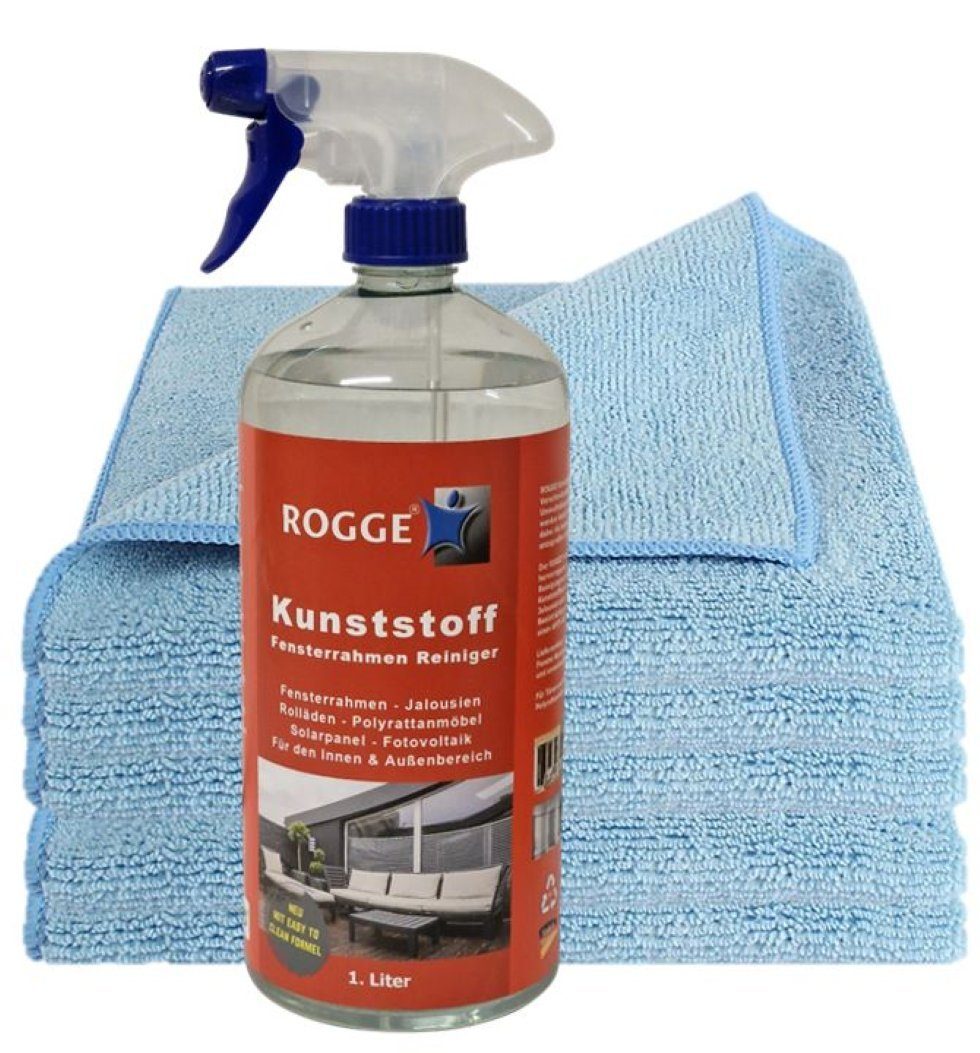 Rogge Kunststoff-Fensterrahmen 1.Liter + 5 Microfasertücher Kunststoffreiniger (6-St)