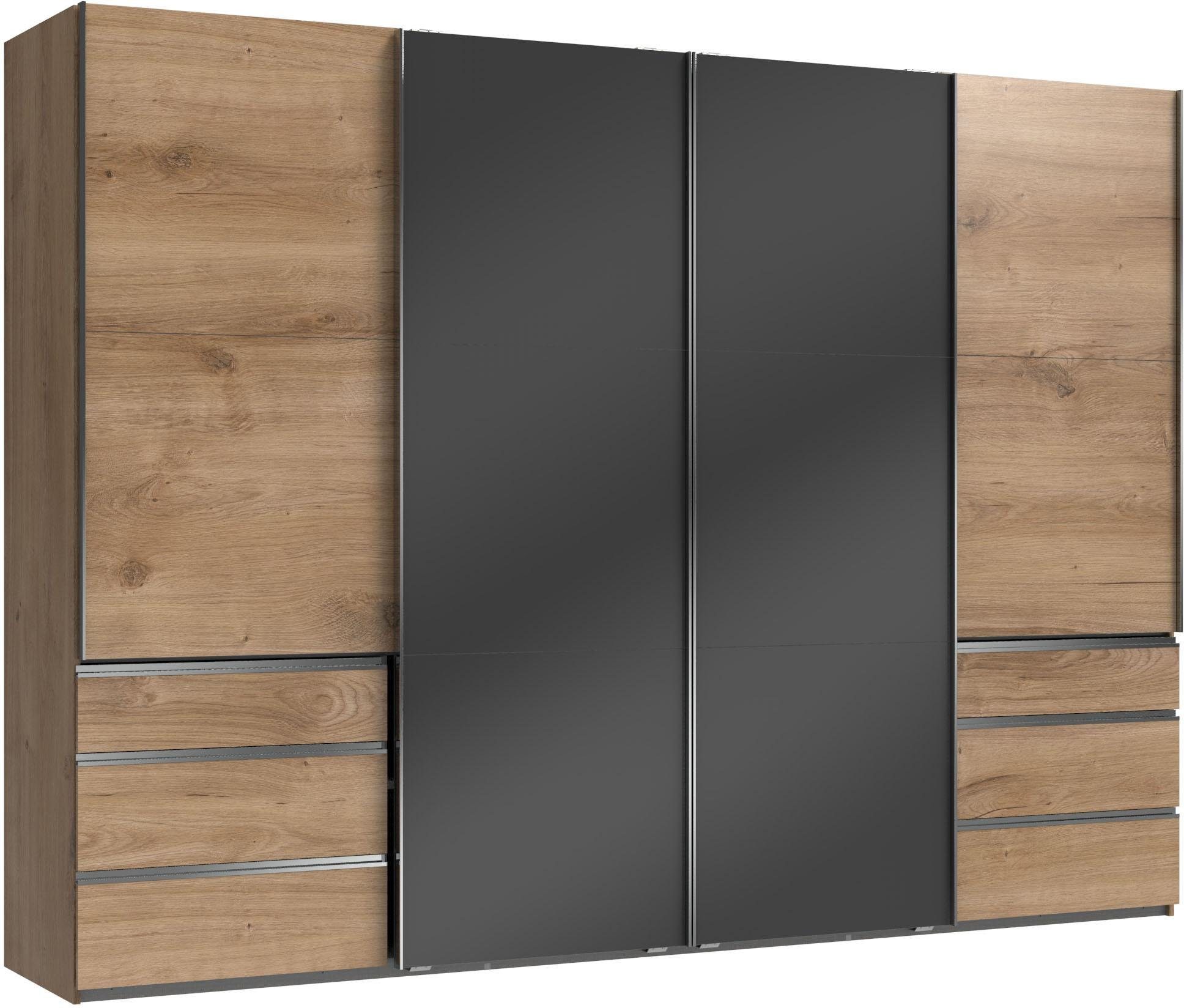 Wimex Schwebetürenschrank Level by fresh to go mit Glastüren und Synchronöffnung