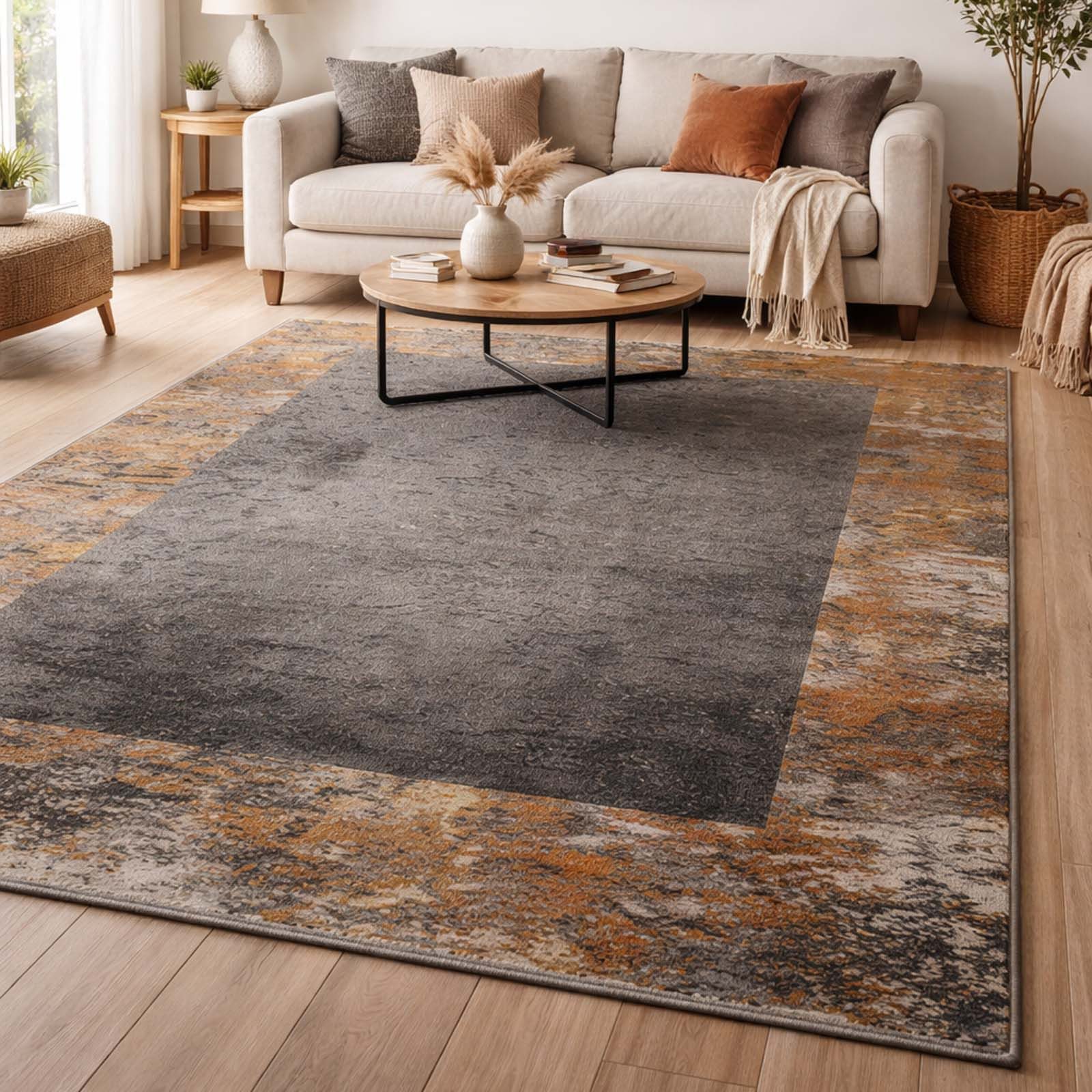 TaraCarpet Teppich TaraCarpet Futuro Bordüre Wohnzimmer,Schlafzimmer,Esszimmer, rechteckig, Höhe: 9 mm, Wohnzimmer, Schlafzimmer, Esszimmer, Futuro Bordüre 80X50