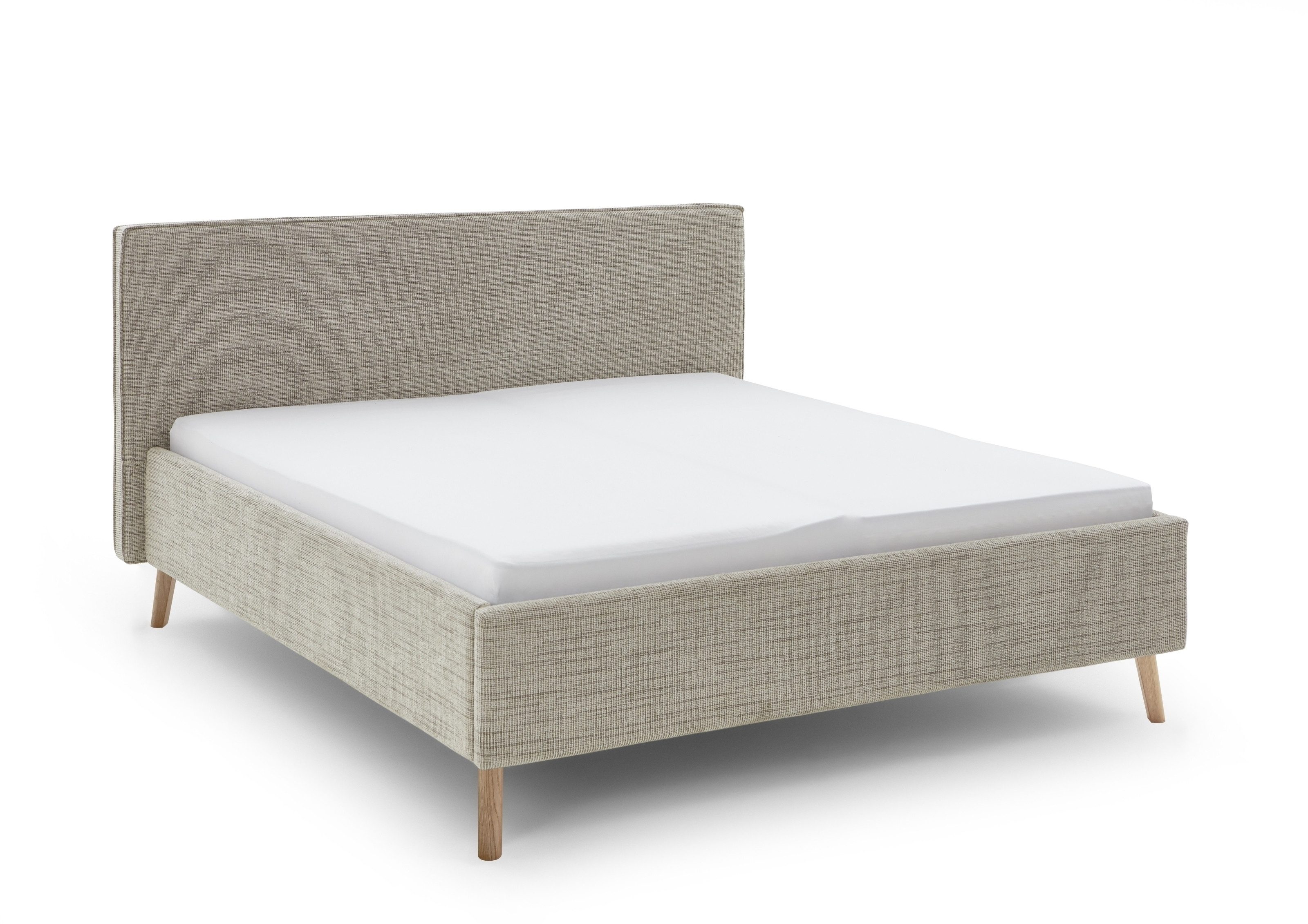 freiraum Polsterbett Riva, Liegefläche 160x200cm, Toffee, Stellmaß: 185x112x216cm (BxHxT)