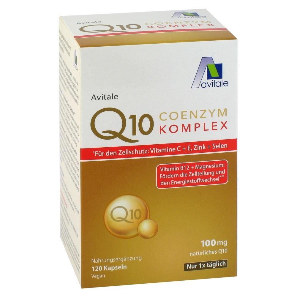 Avitale GmbH COENZYM Q10 100 mg Kapseln+Vitamine+Mineralstoffe Kapseln, 120 St.