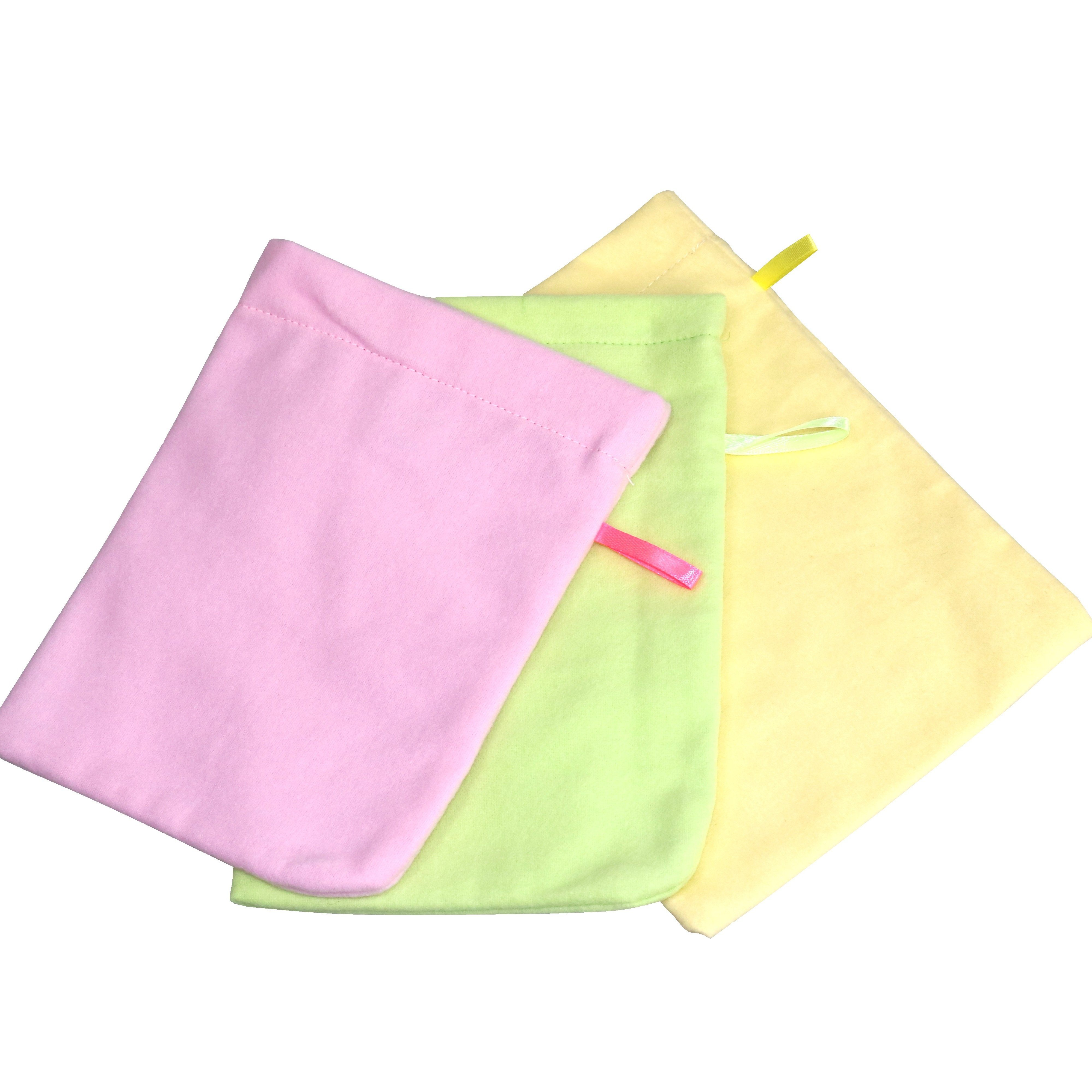 Babymajawelt Waschhandschuh Waschhandschuh 3er Mix, ver. Farben, Seiftuch Super Soft + Saugfähig, Kuschelweich, Saugfähig, Made in EU