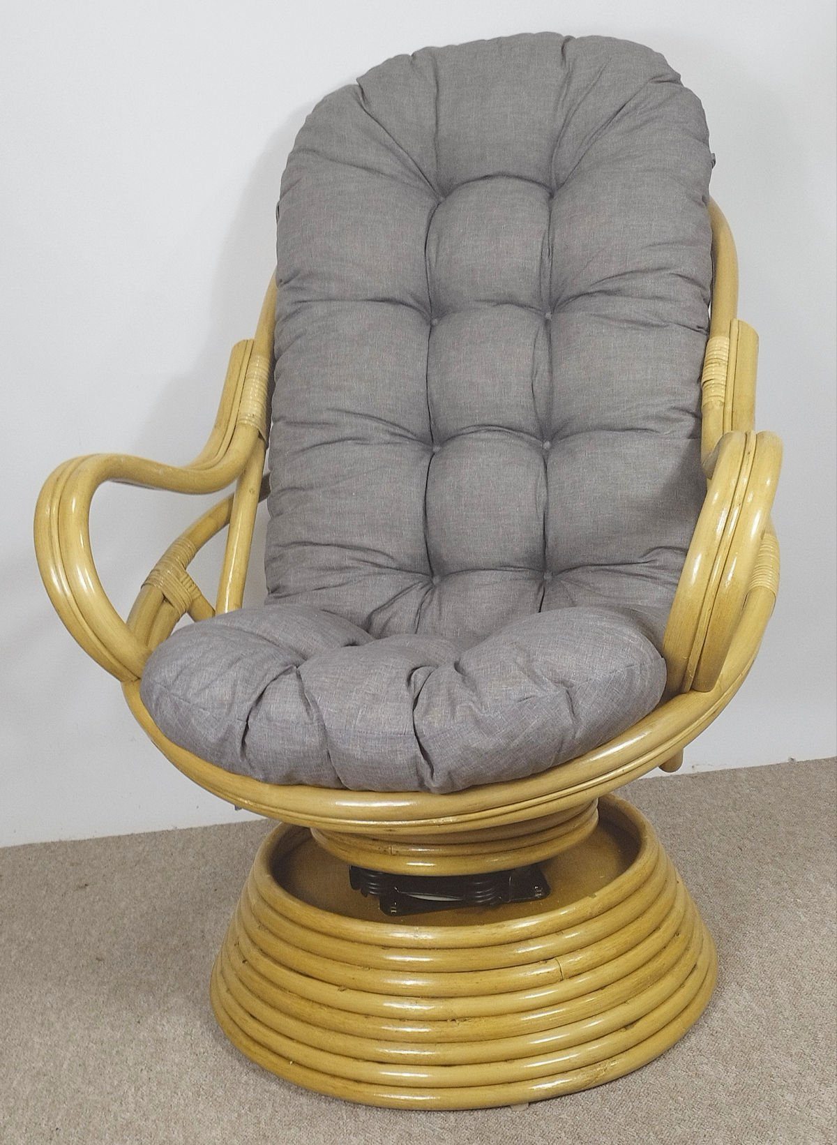 Rattani Rattanstuhl Rattan Drehsessel, Drehwippsessel Linda günstig online kaufen