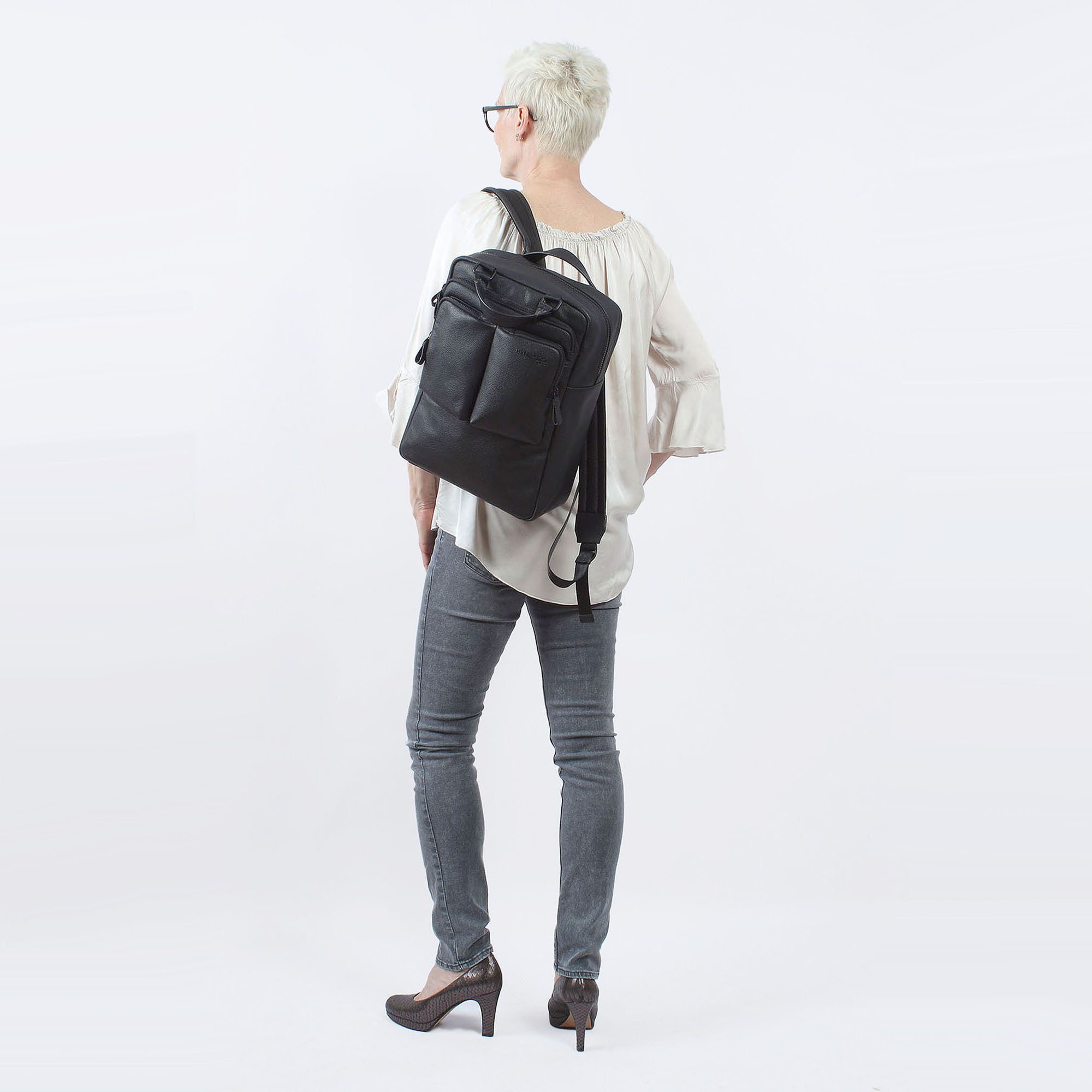 Margelisch Laptoprucksack MOOR-1, aus LWG zertifiziertem Leder