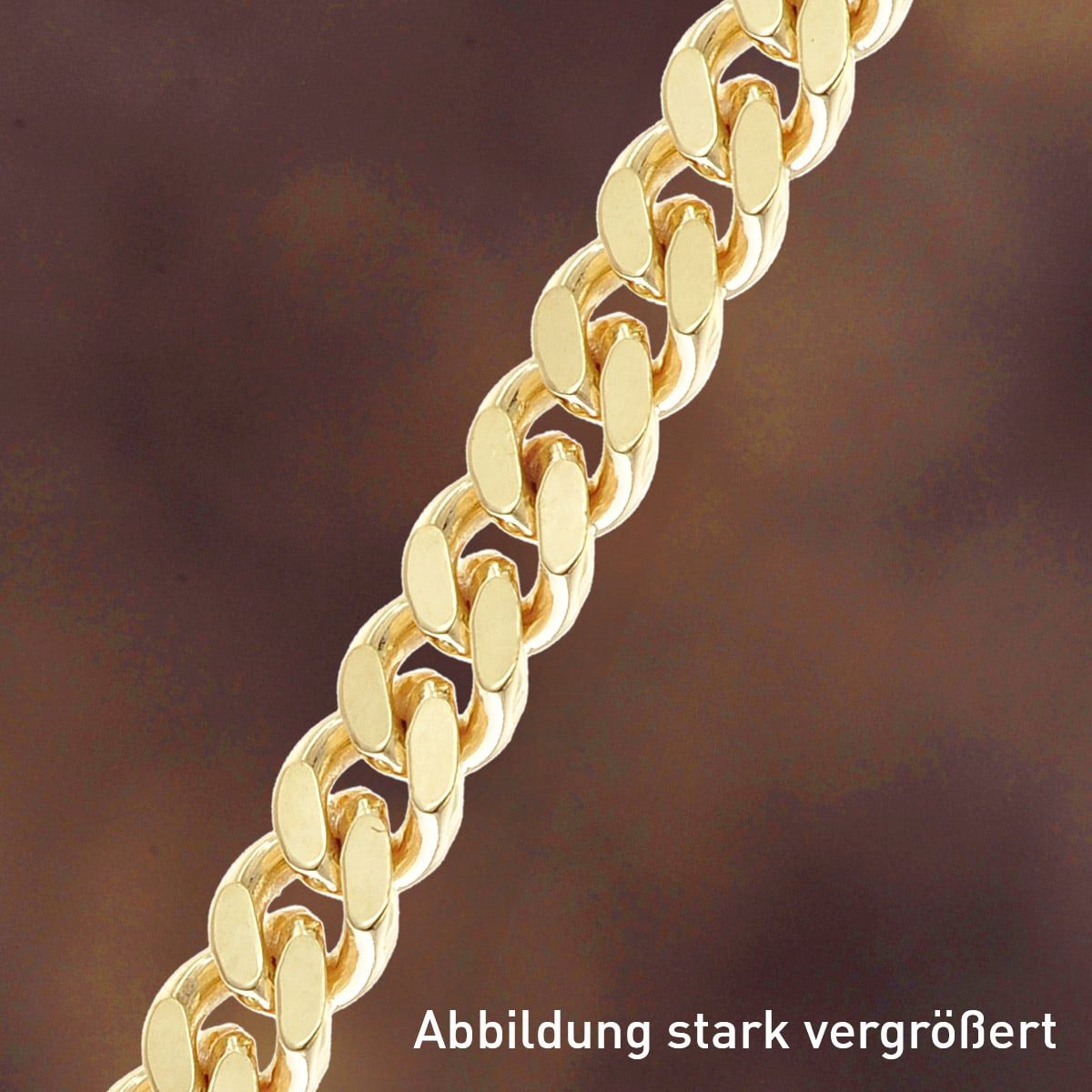 trendor Gliederarmband Panzerarmband für 925 Silber vergoldet 4,1 mm