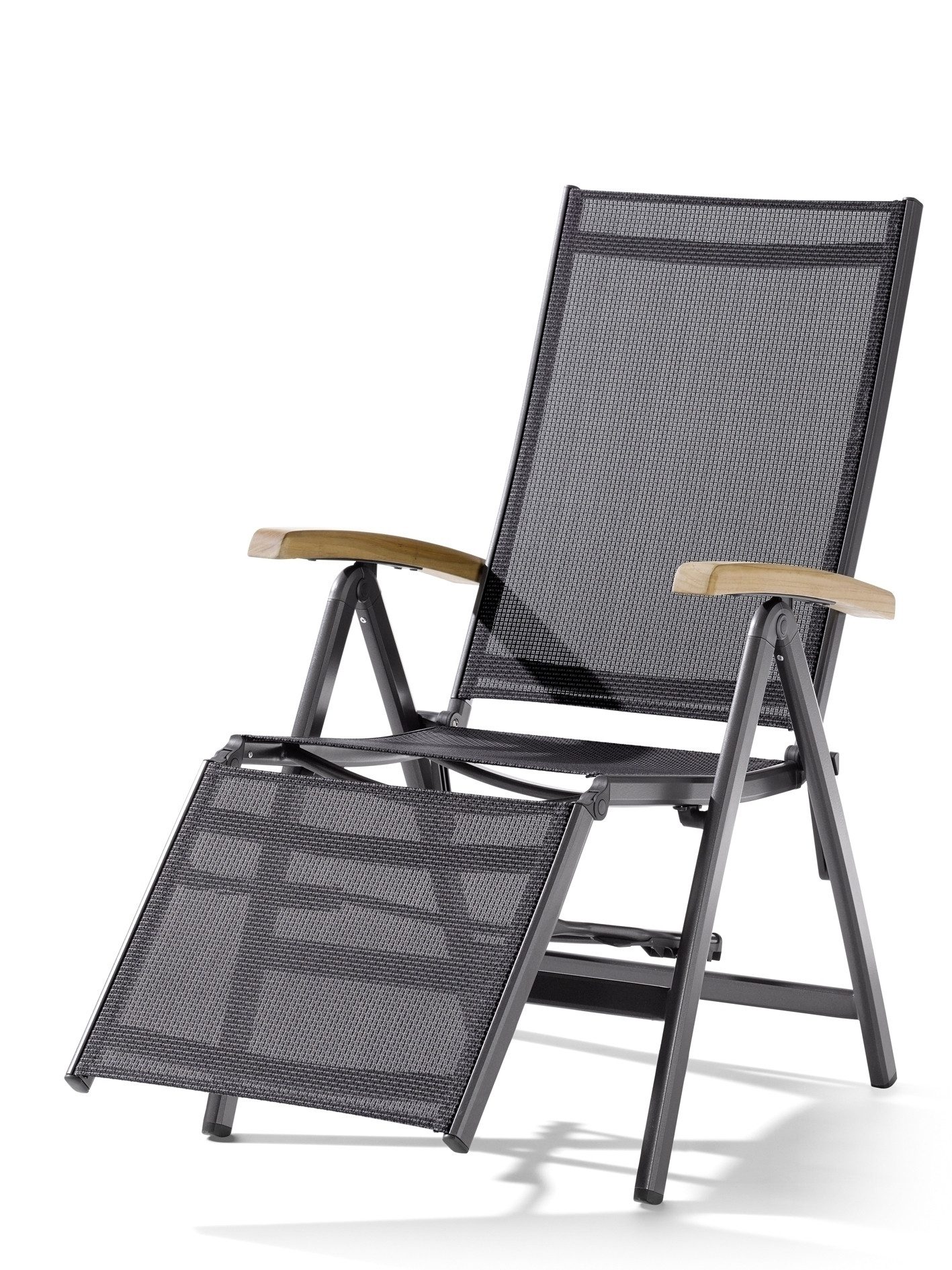 sieger Gartensessel Cadiz, in Grau, Kunstfasergewebe - 95x109x62cm (BxHxT)