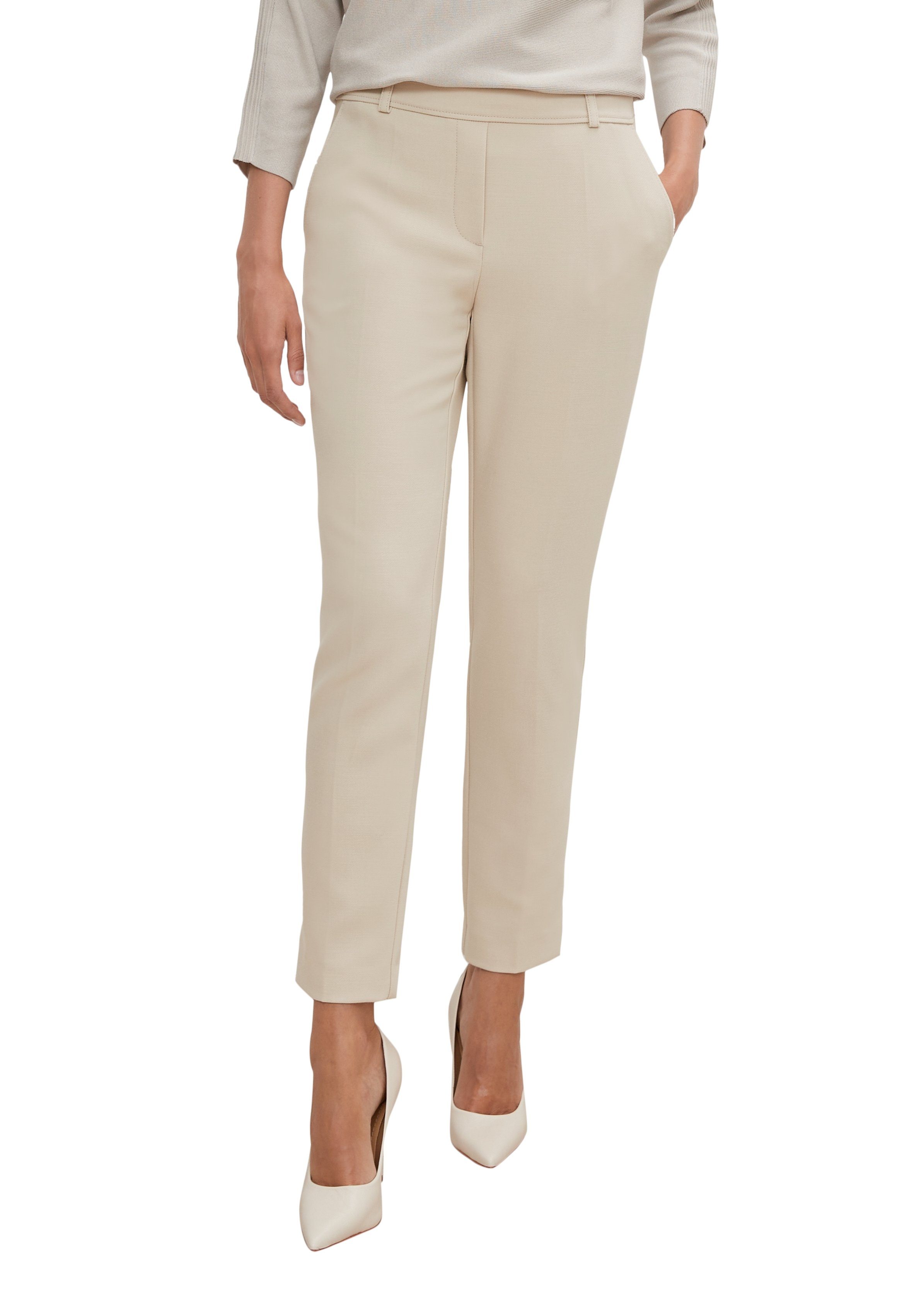 comma Stoffhose Slim-Fit Hose