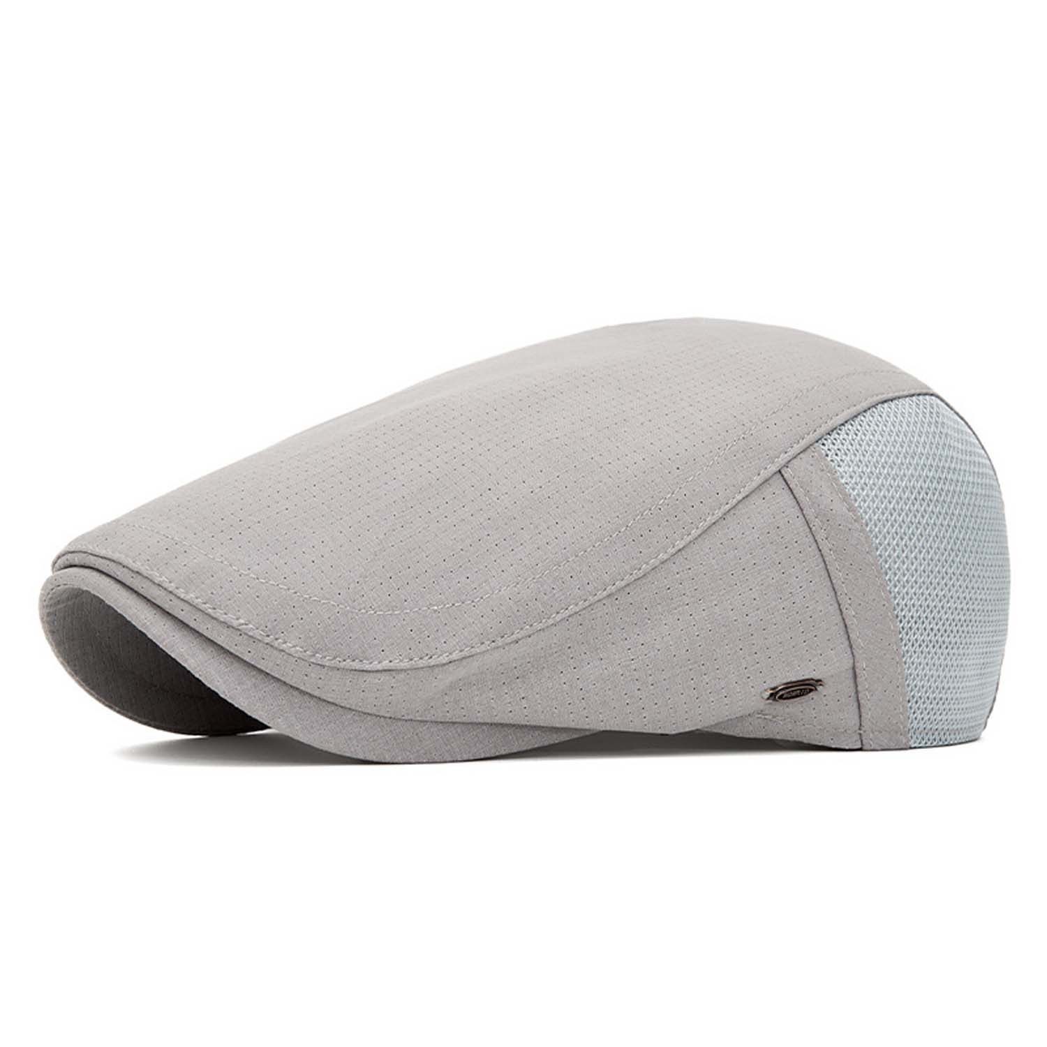 Bwecuy Schirmmütze Schirmmütze Baumwolle Barett Cap, Einstellbare Flatcap