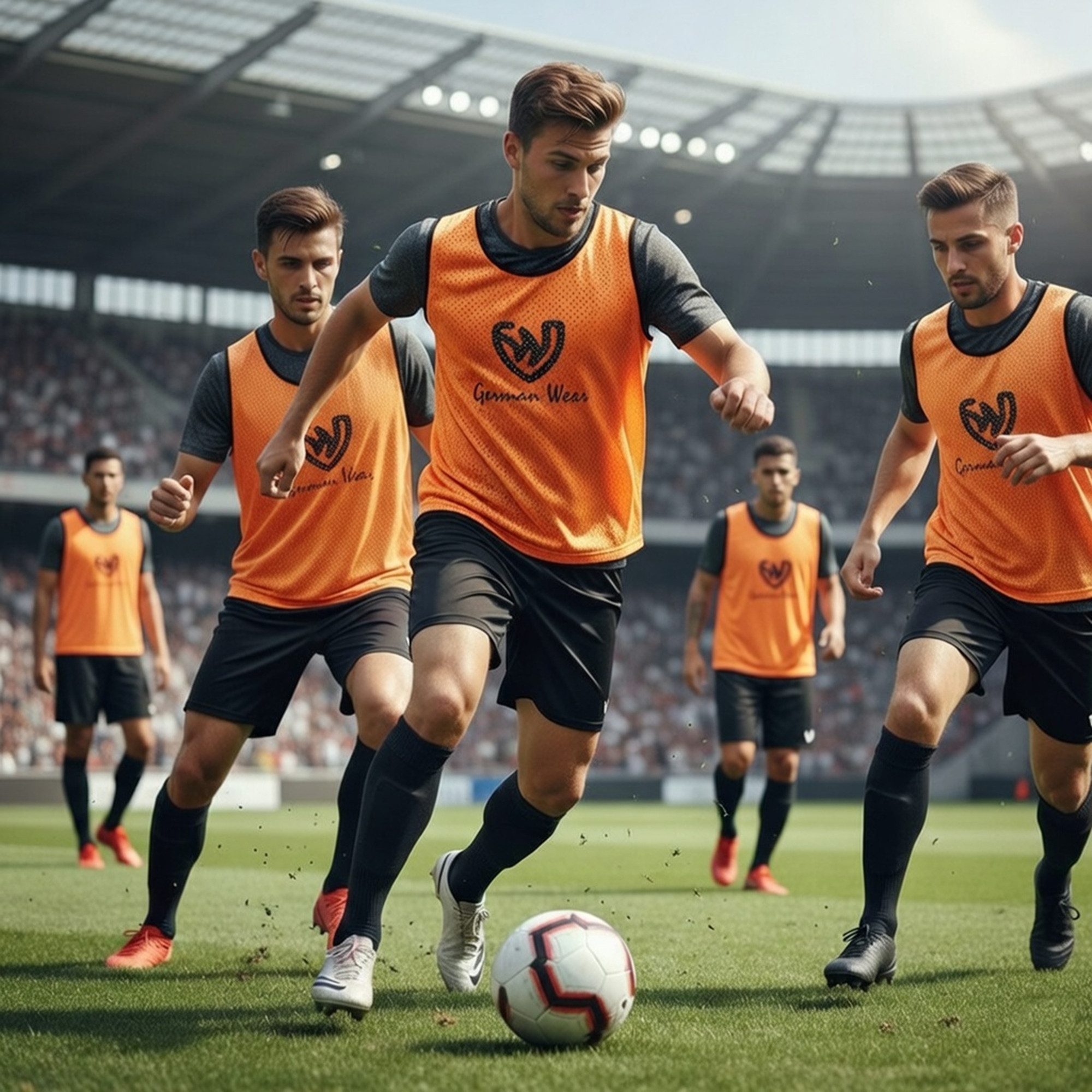 German Wear Trainingsleibchen GWLB01 12er Pack (Spar-Set, 12er-Pack) 12x German Wear Fußball Leibchen Trainingsleibchen