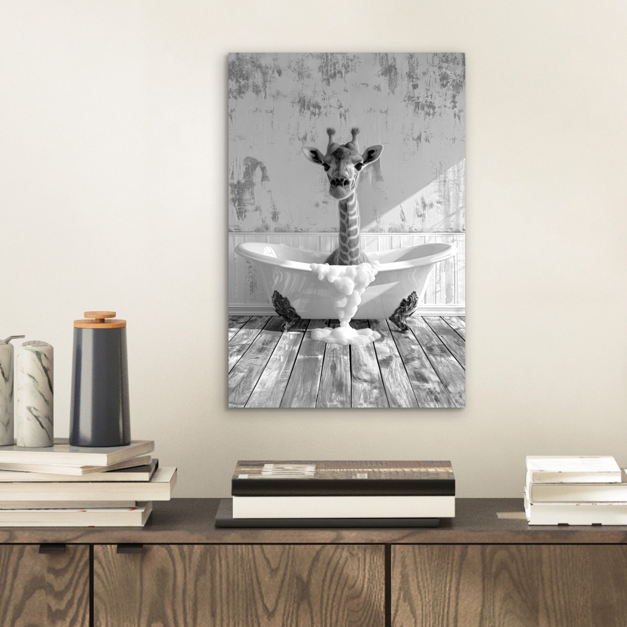 MuchoWow Metallbild Giraffe - Tier - günstig online kaufen