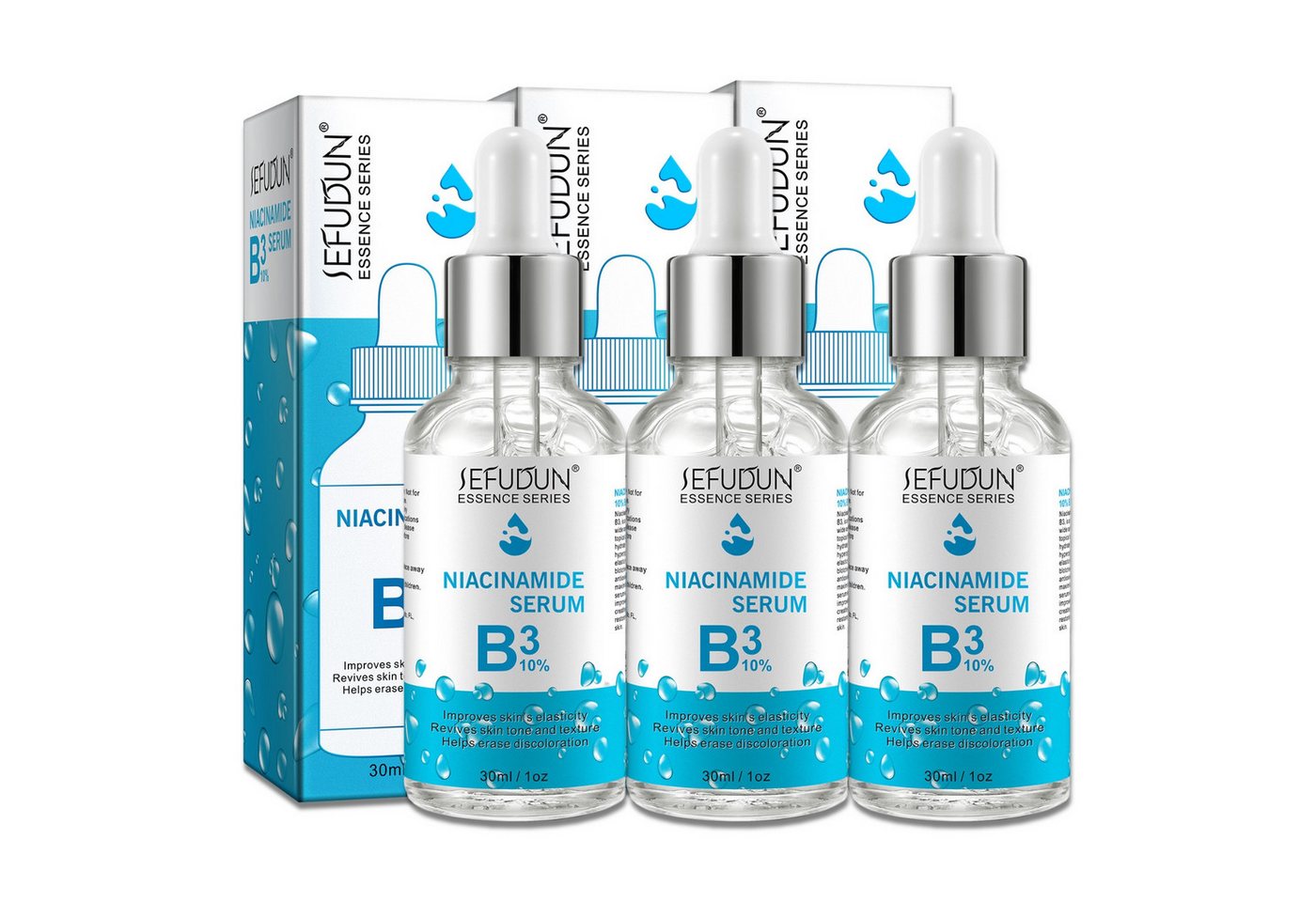 P-Beauty Cosmetic Accessories Gesichtsserum Niacinamide Hyaluronsäure B3 10% Haut Face Serum Microneedling, 3-tlg., Gesichtspflege, Serum, NIACINAMIDE SERUM B3