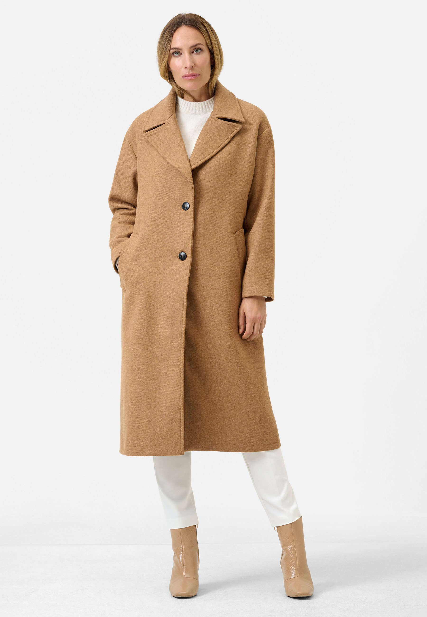 RICANO Wollmantel Tiziana Damen Wollmantel mit Reverskragen günstig online kaufen