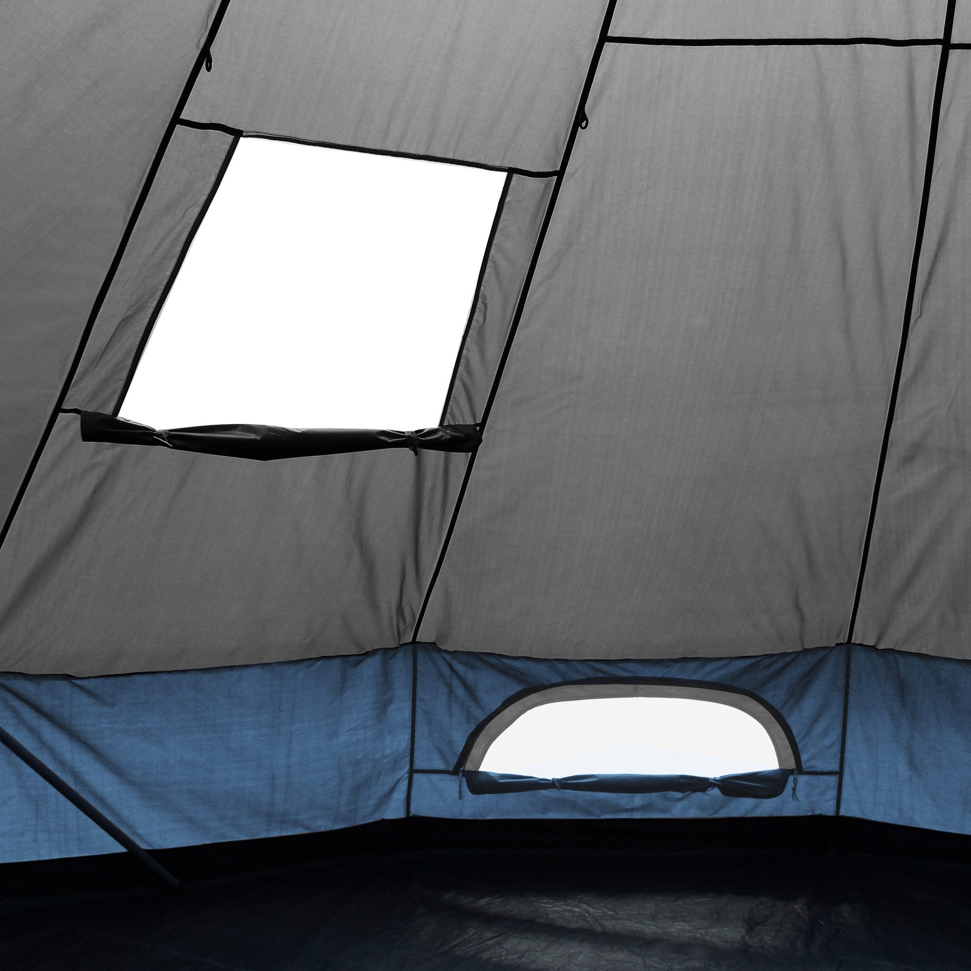 yourGEAR Tipi-Zelt yourGEAR Zelt Ravello 400 Tipizelt 4 - 6 Mann Familienzelt Stehhöhe, Personen: 6