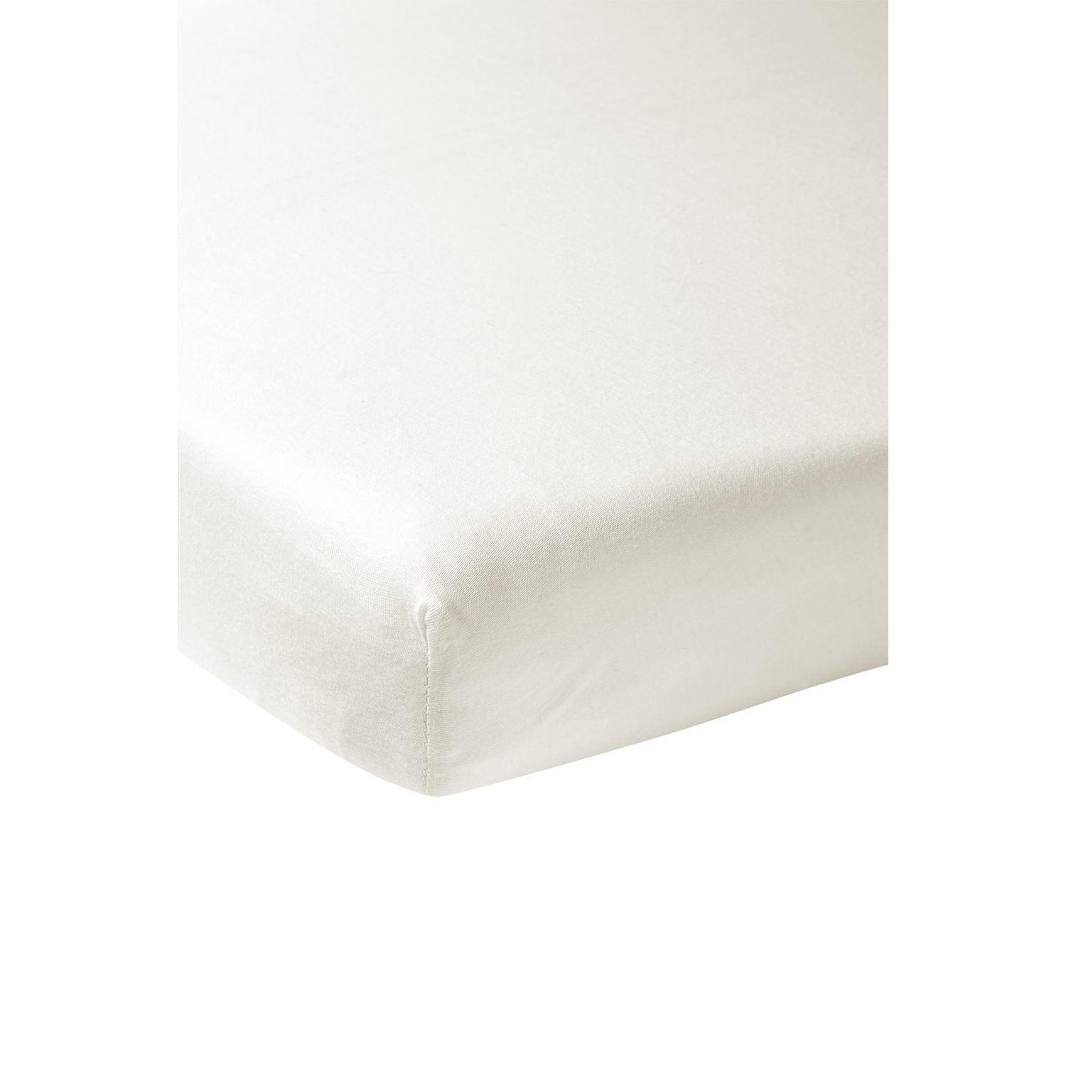 Meyco Baby Spannbettlaken Offwhite, Jersey, Gummizug: Rundum, (1 Stück), 40x80/90cm - 1-pack