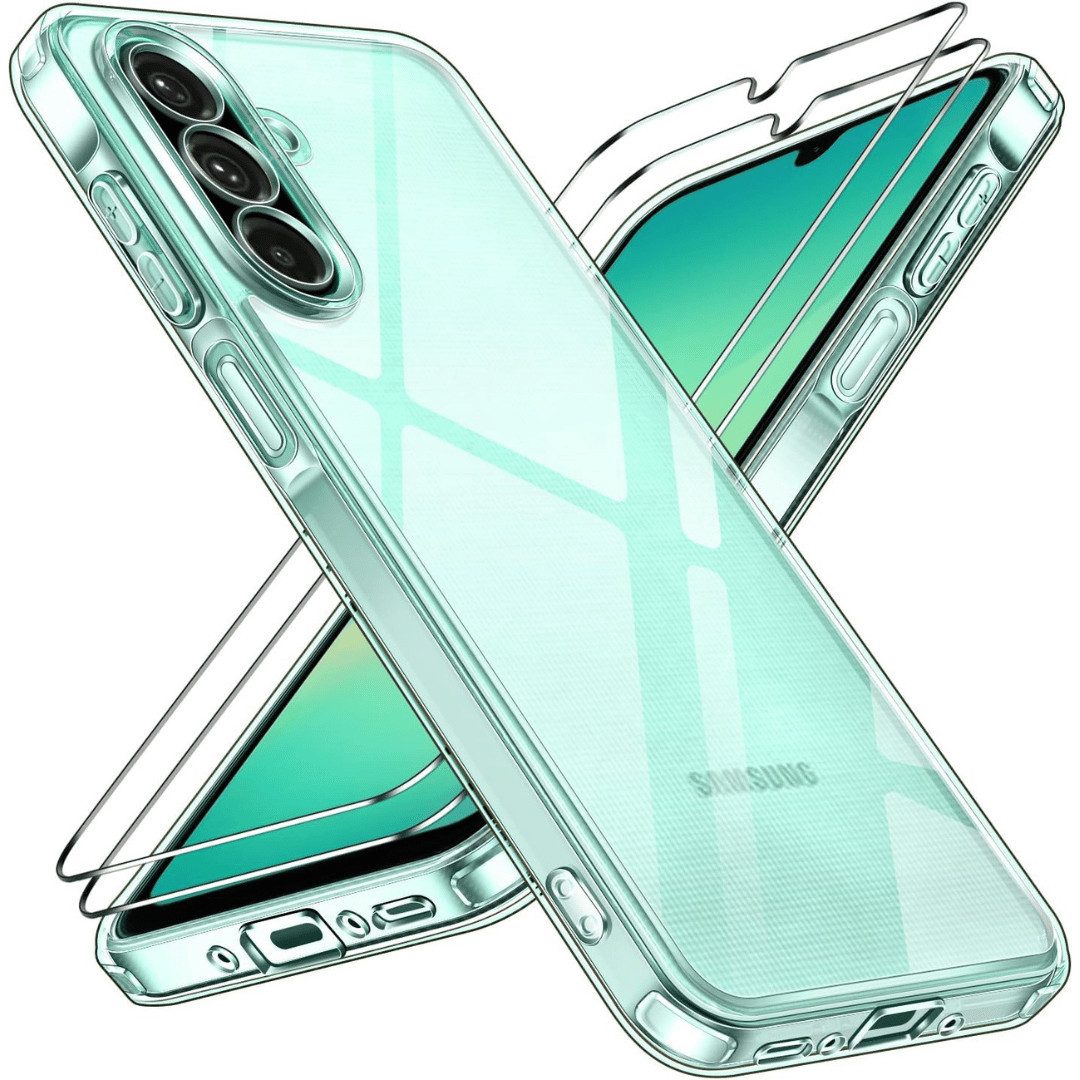 Smartphone-Hülle + 2X Schutzglas für Samsung Galaxy A26 5G Panzerfolie Display Case 9H