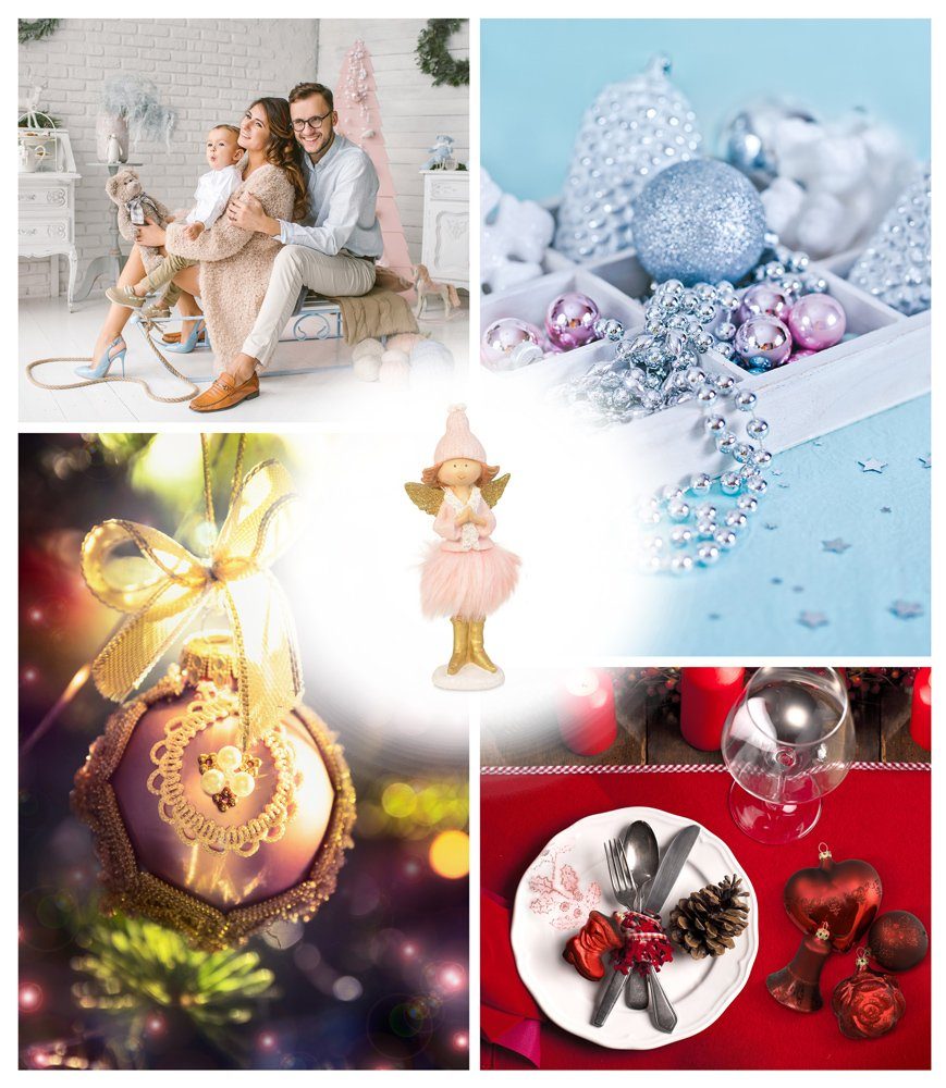 RIFFELMACHER & WEINBERGER Christbaumschmuck Riffelmacher Engel betend mit Mütze und Federkleid