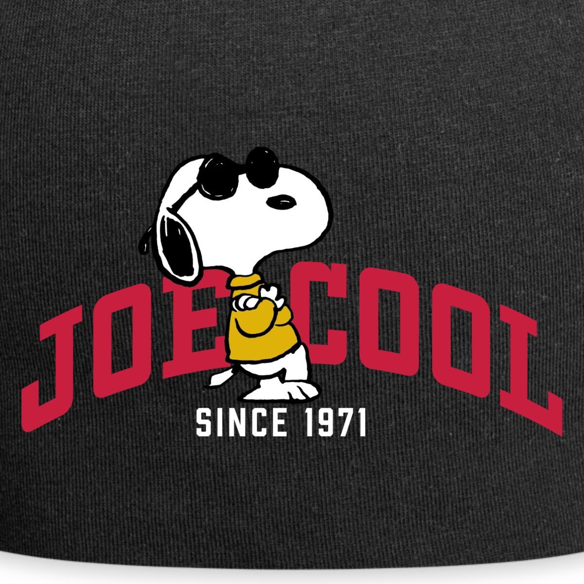 Spreadshirt Beanie Peanuts Snoopy Joe Cool Sonnenbrille Jersey-Beanie (1-St)