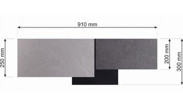 Kiom Deckenleuchte PlaMian dark grey & gold Ø 91cm, Fassung 3x E27, Leuchtmittel nicht inklusive, Leuchtmittel abhängig